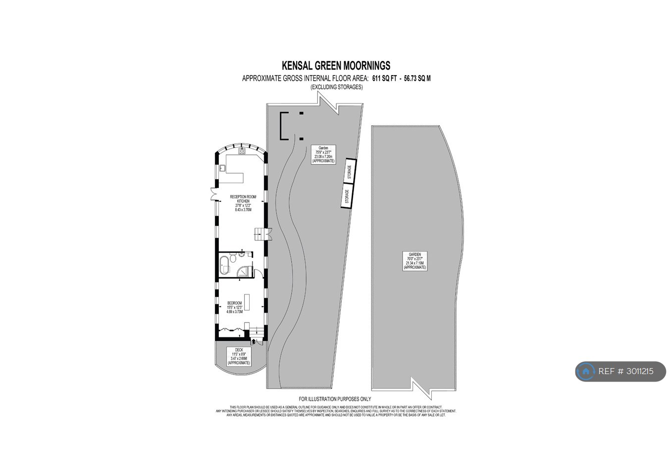 Aphis Kensal Green Moorings, London floorplan