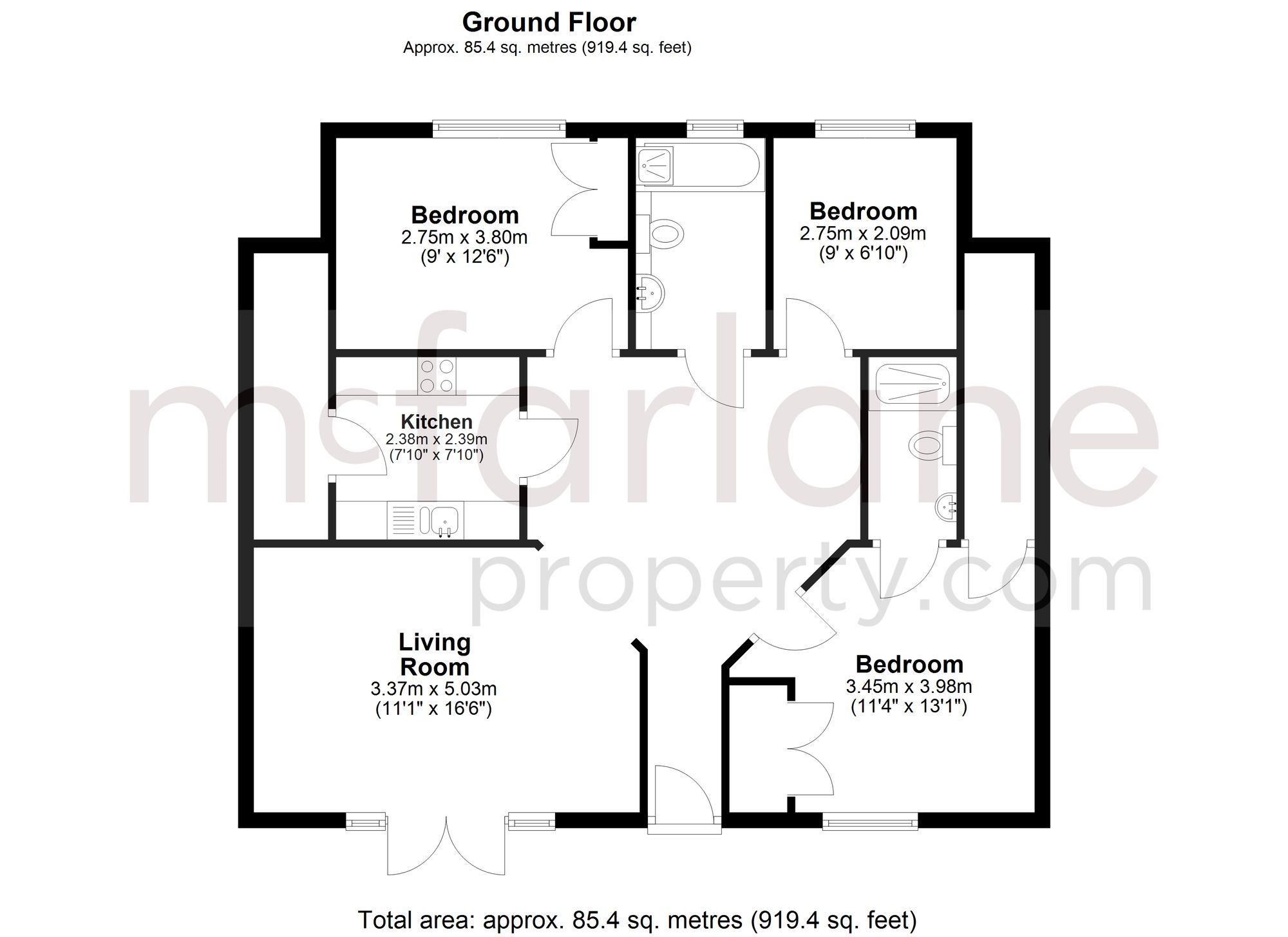 Flat 10, Avalon Court London Road, Marlborough floorplan