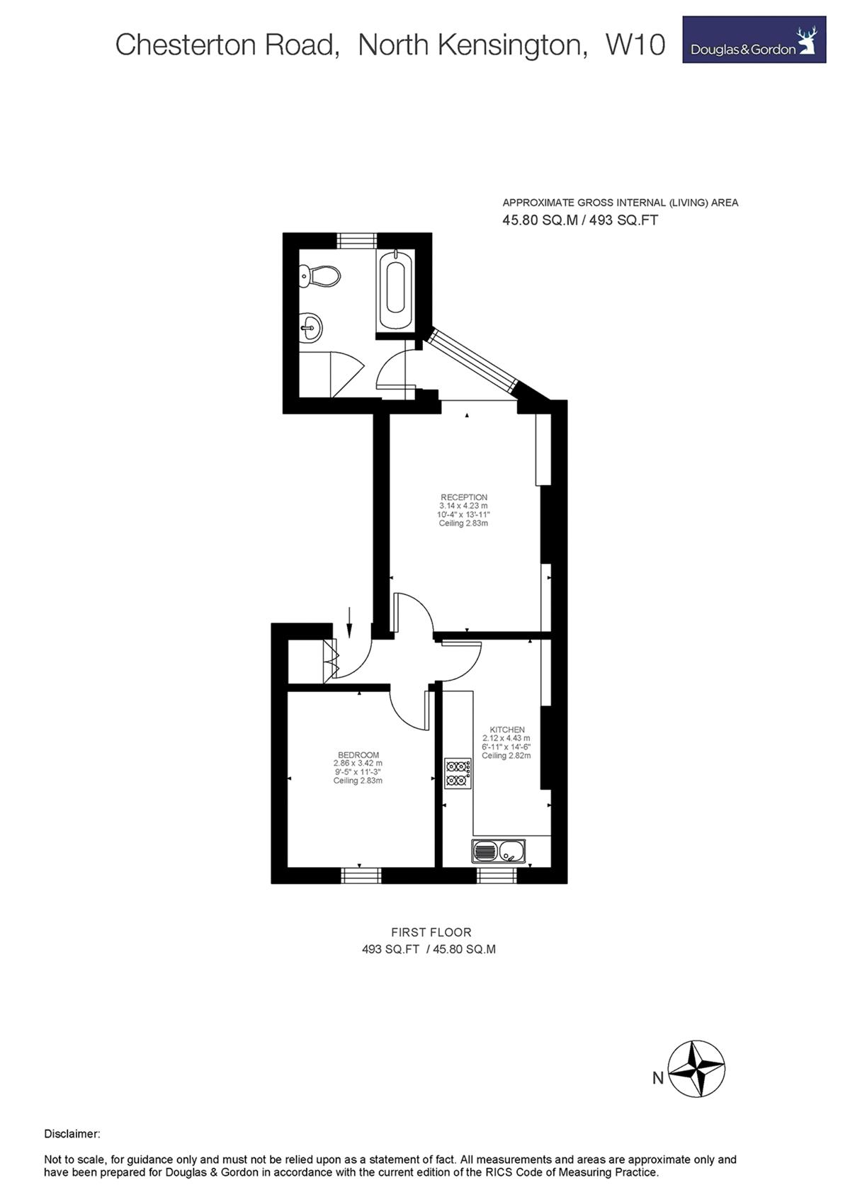 Chesterton Road, London W10, 1 Bedroom Flat For Sale - 52993371 