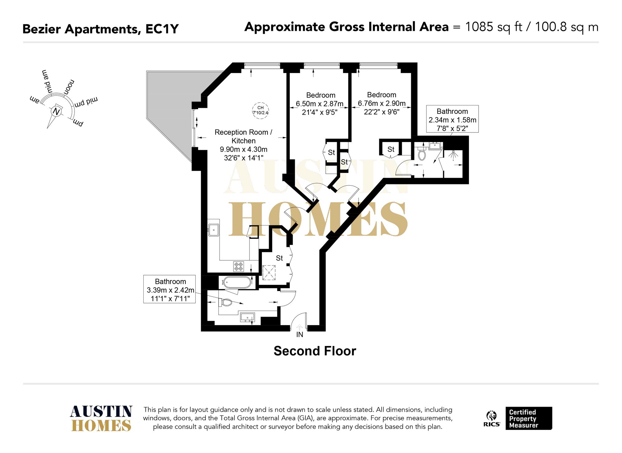 13 Bezier Apts, 91 City Road, London floorplan