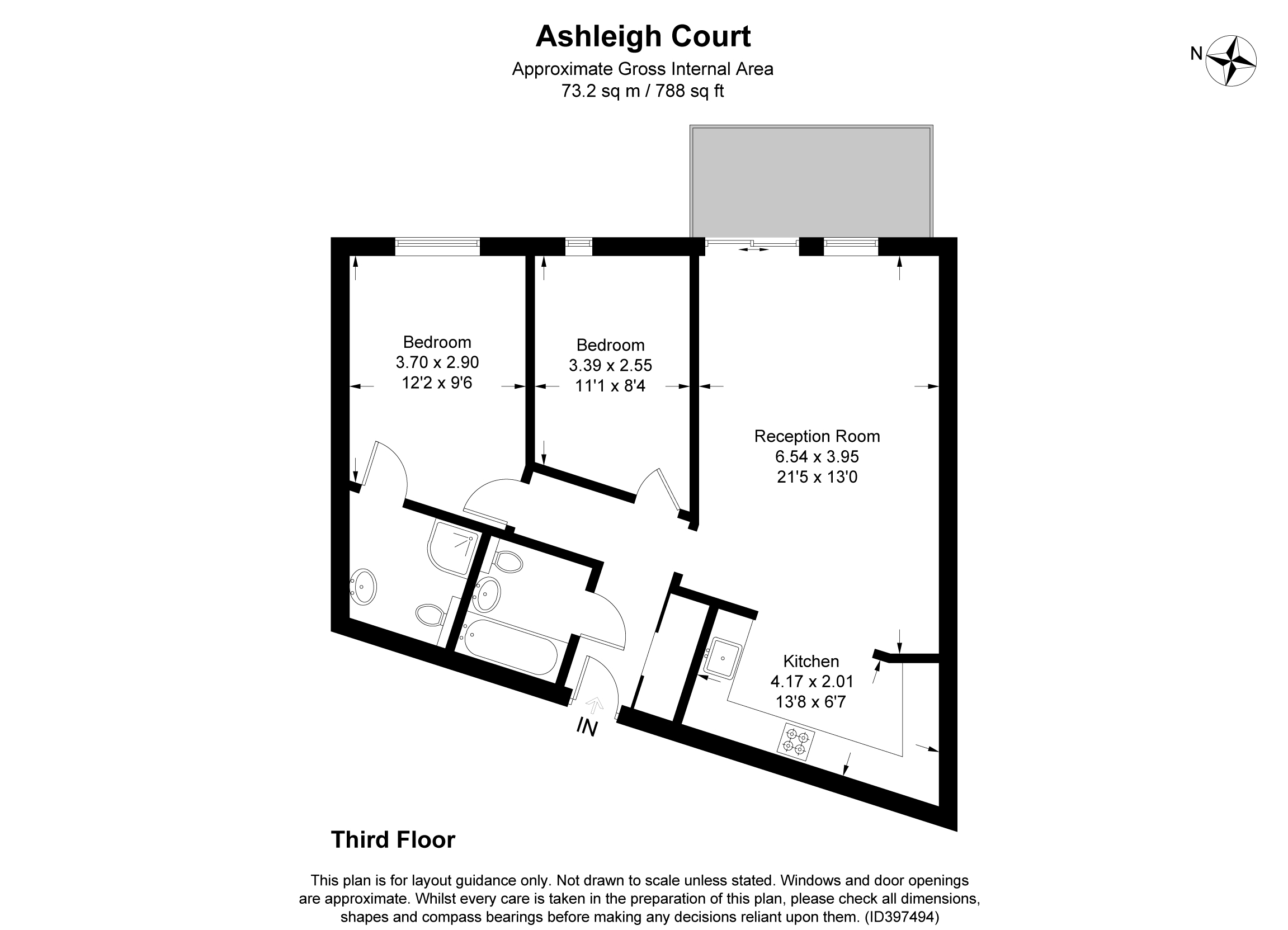 2 Bedrooms Flat to rent in Loates Lane, Watford WD17