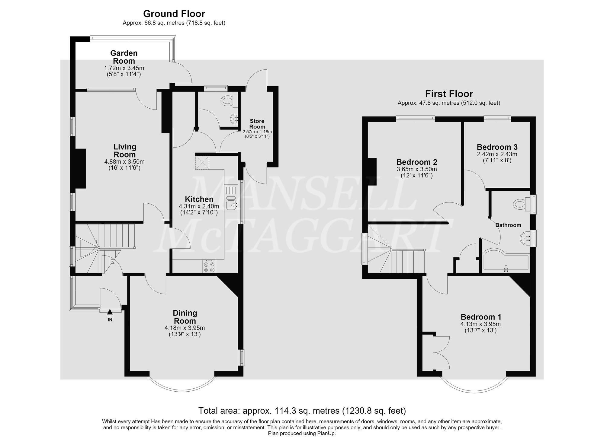 96 Moat Road, East Grinstead floorplan