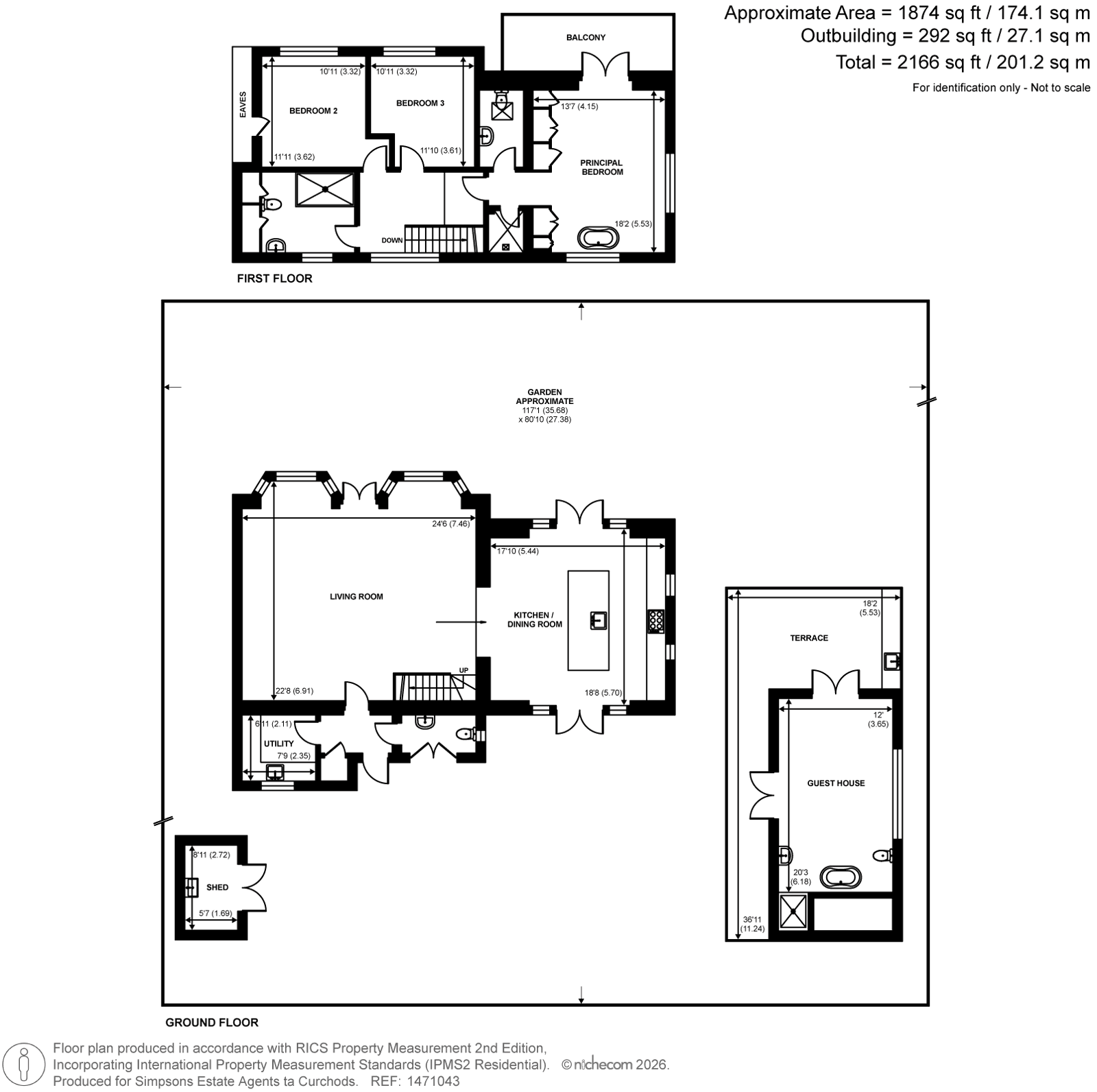 Willow Hayne,, Pharaohs Island, Shepperton floorplan