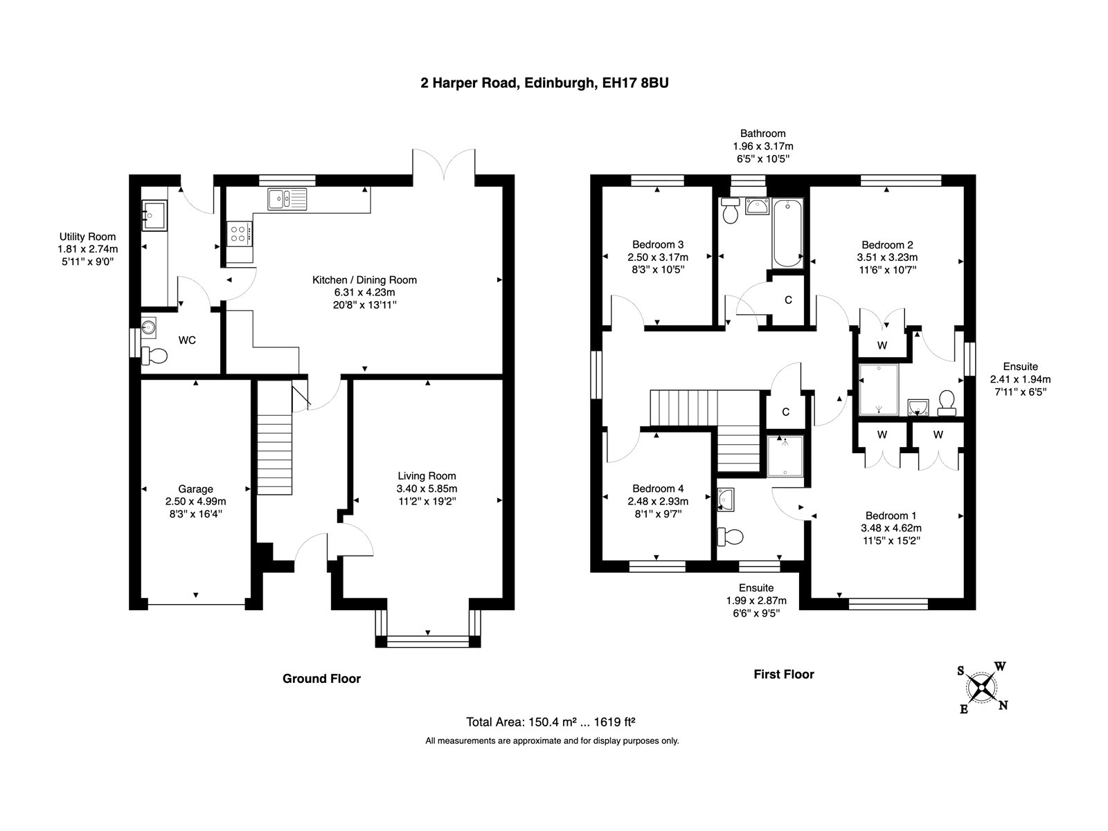 2, Harper Road, Edinburgh floorplan