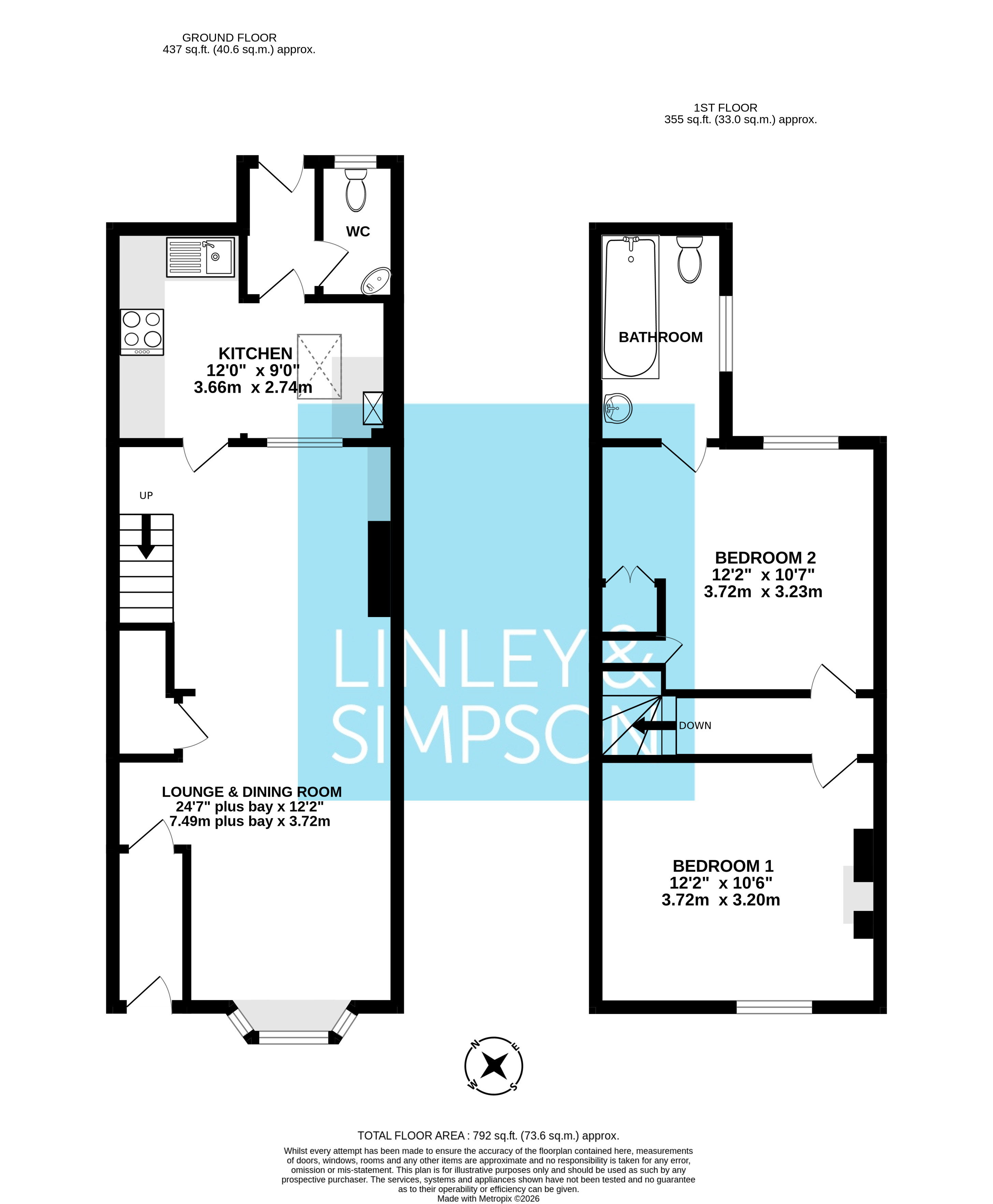 30, Neville Terrace, York floorplan
