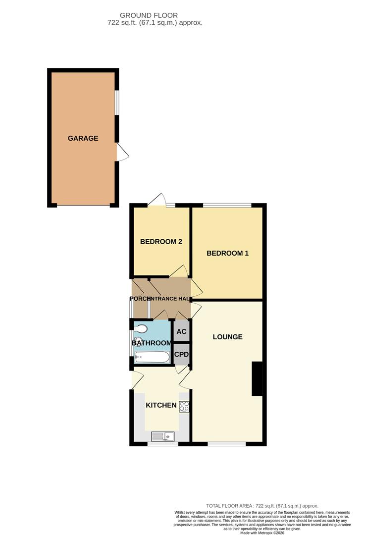 8, Lanehead Walk, Rugeley floorplan