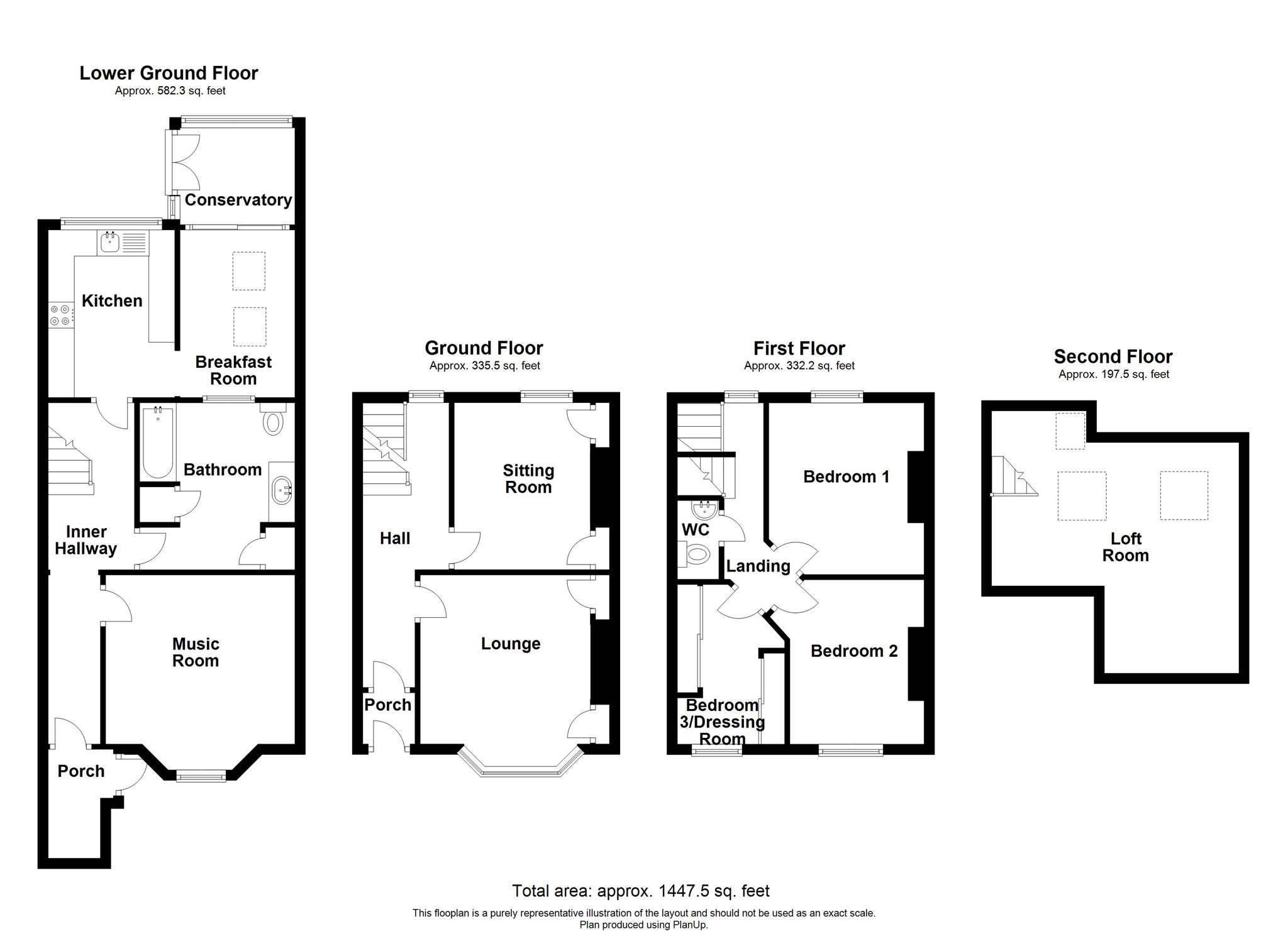 Lord Street, Penarth CF64, 3 bedroom terraced house for sale 53798570
