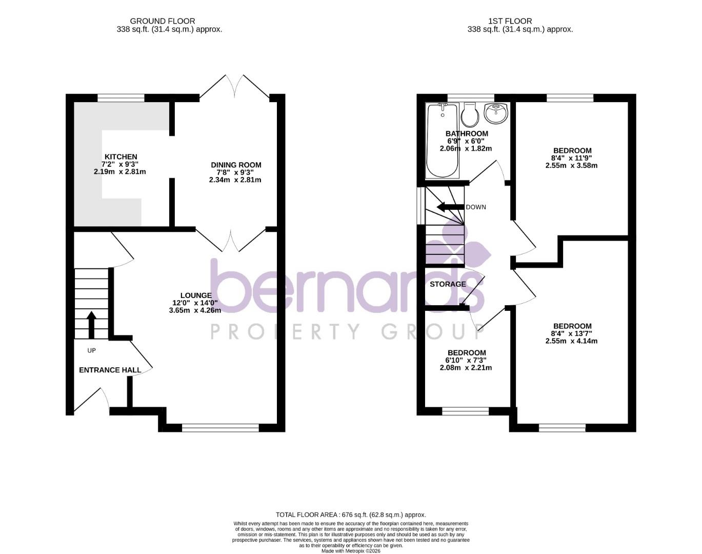 14, Douglas Gardens, Havant floorplan