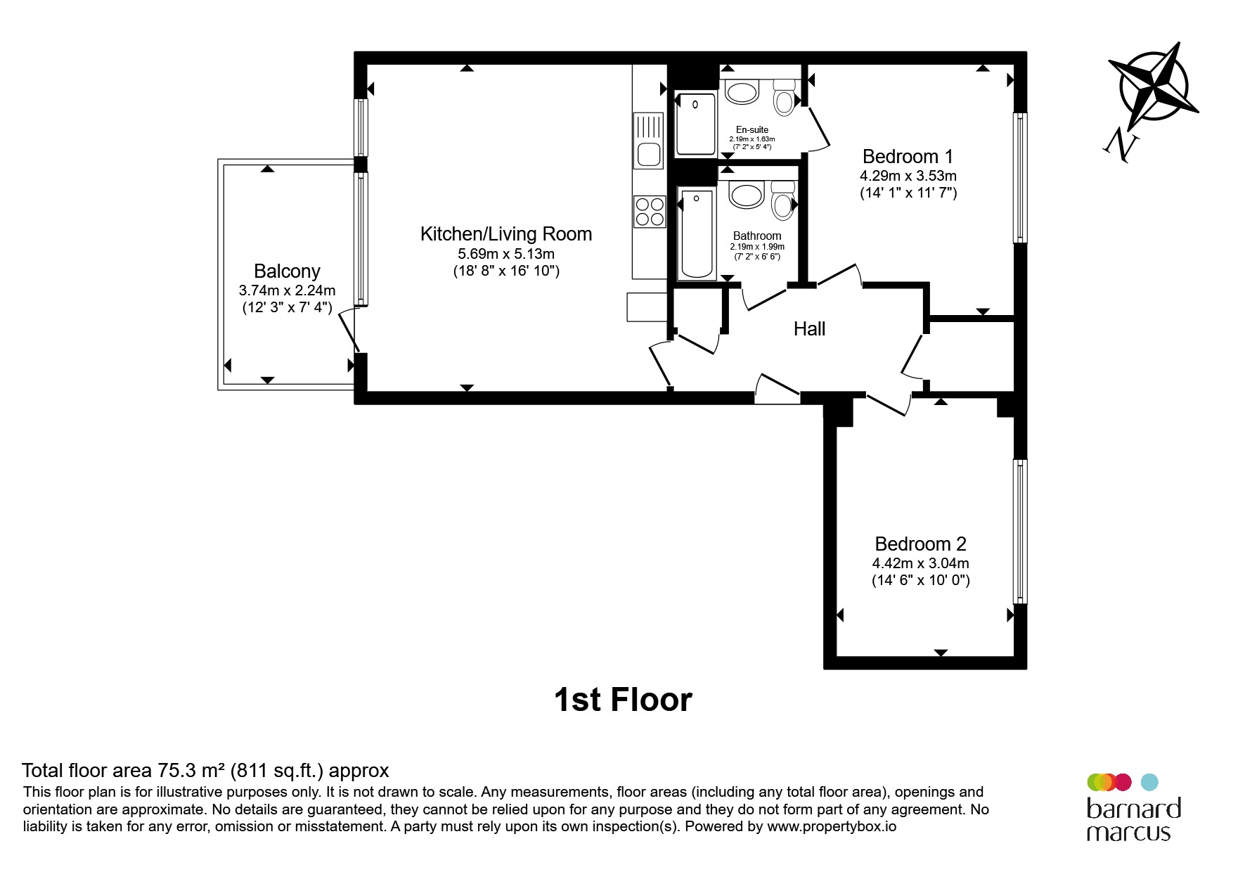Flat 5, 3, Angel Lane, London floorplan