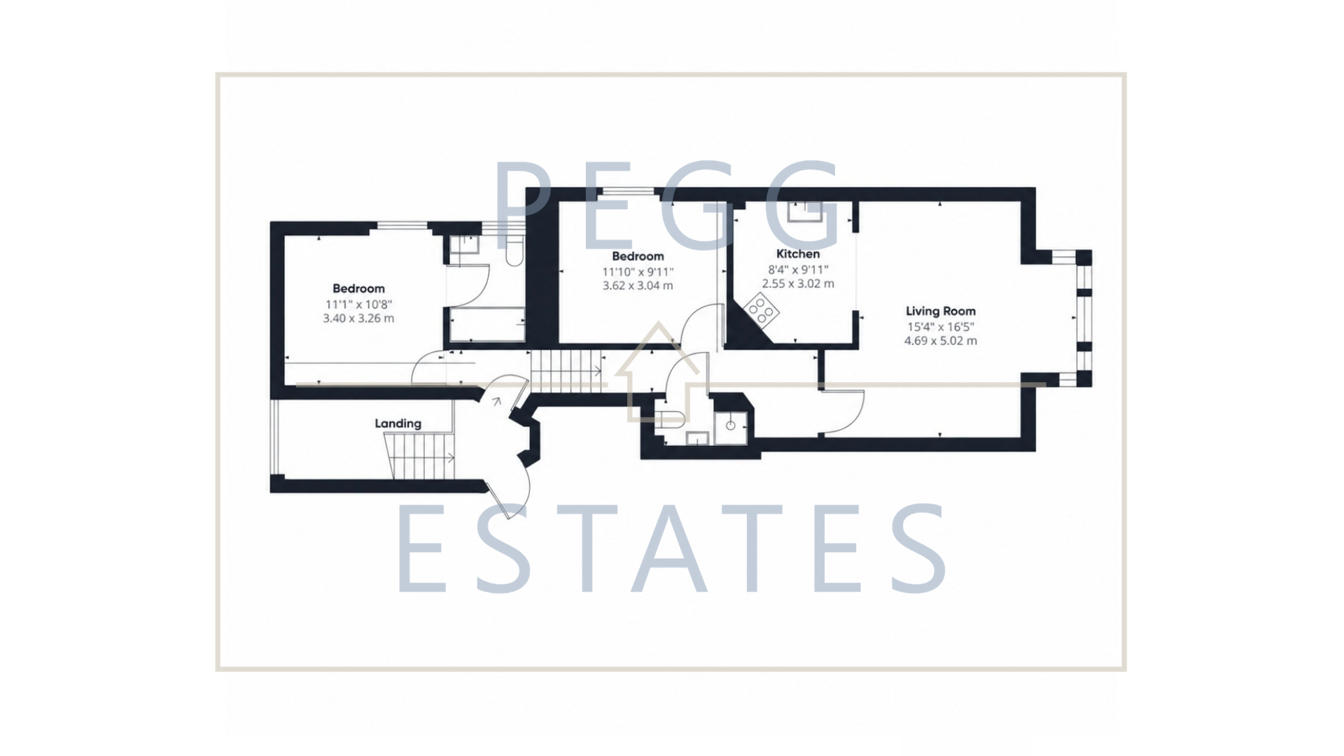 Flat 4, Compton House, Torquay floorplan