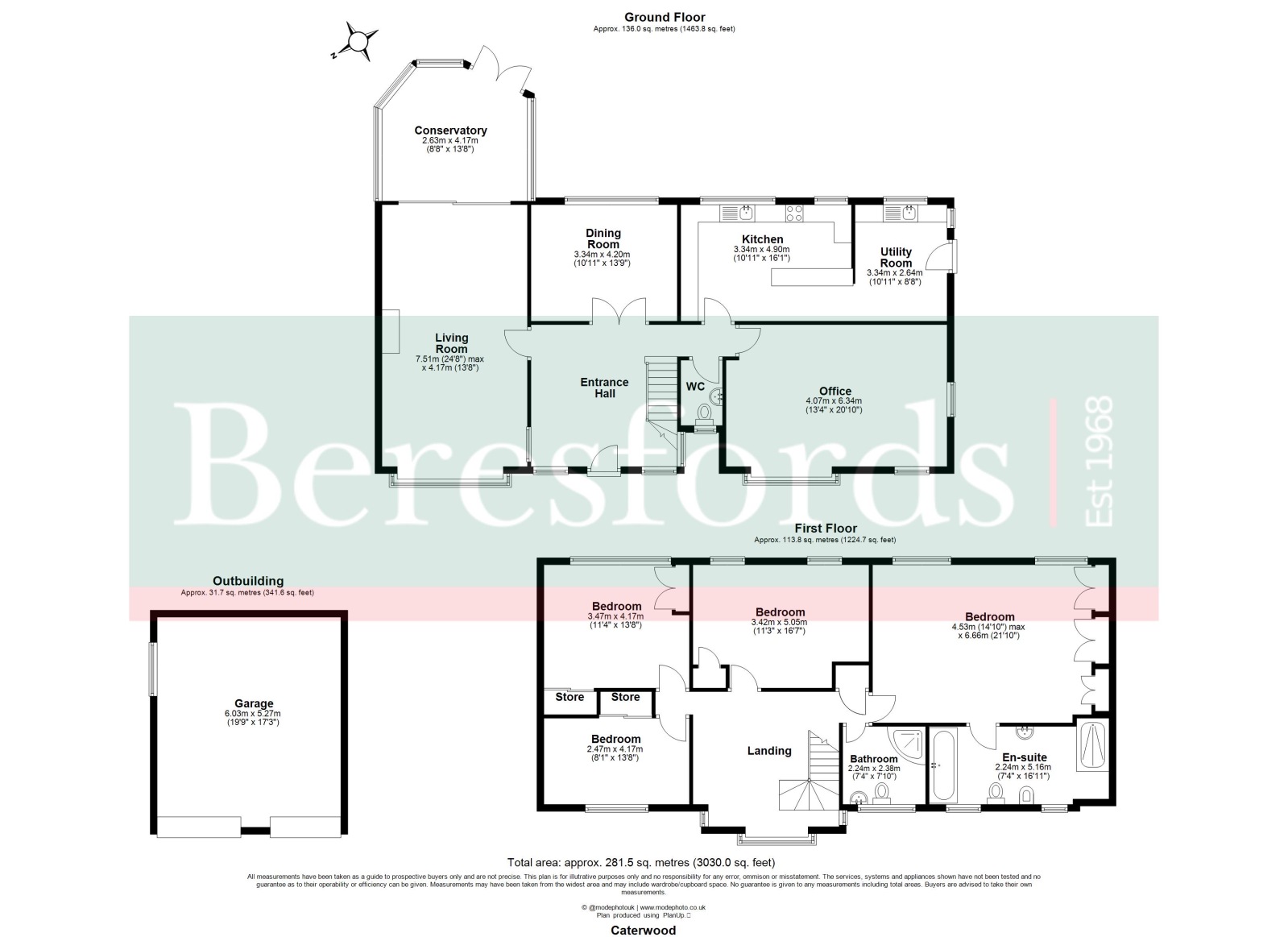 4, Caterwood, Essex floorplan