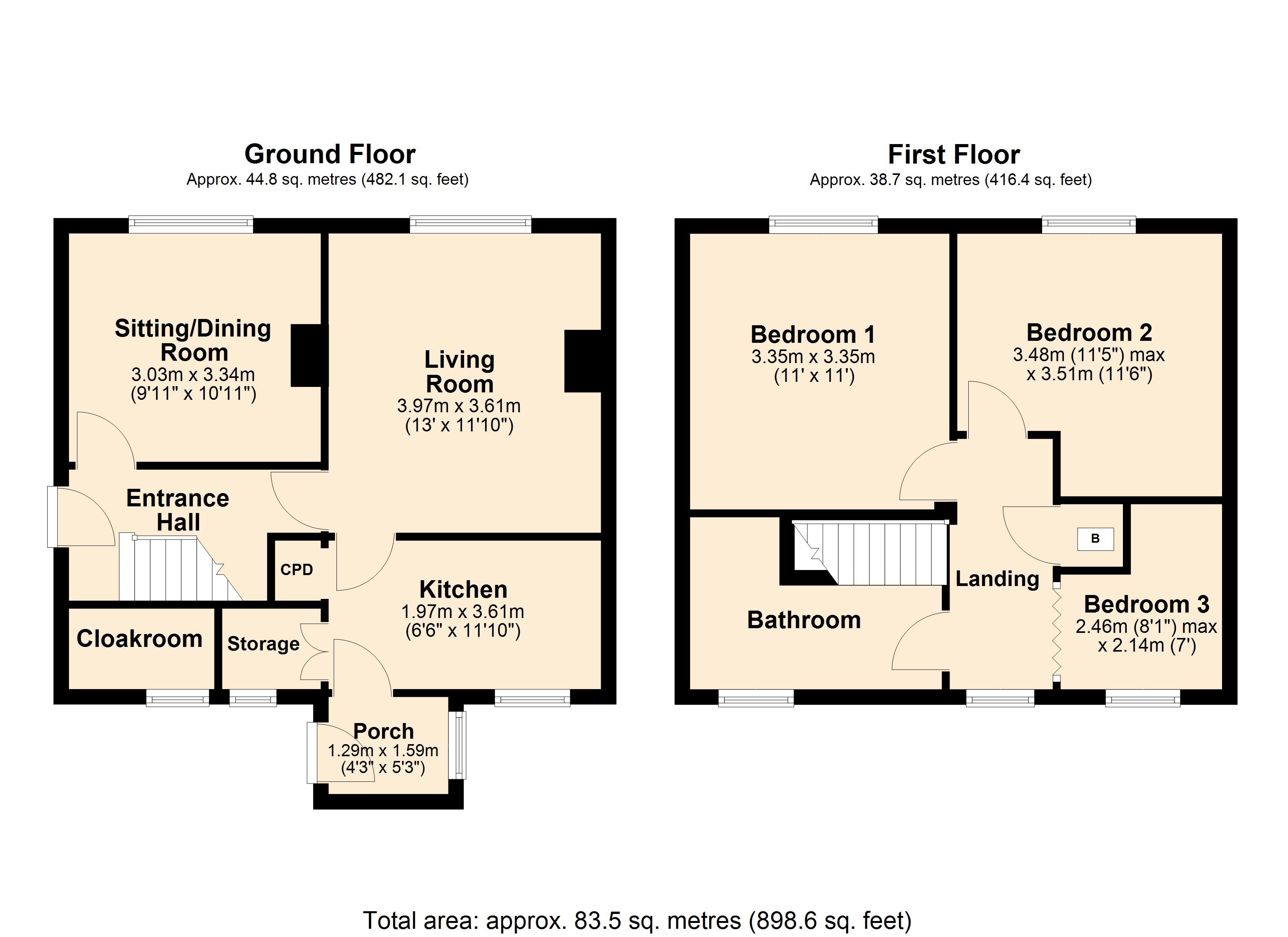 3, Kingston Avenue, Wiltshire floorplan