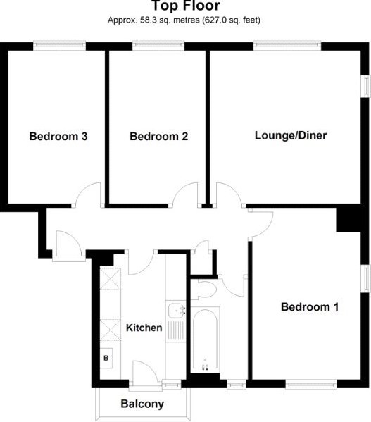 3 Bedrooms Flat to rent in Barnfield Gardens, London SE18