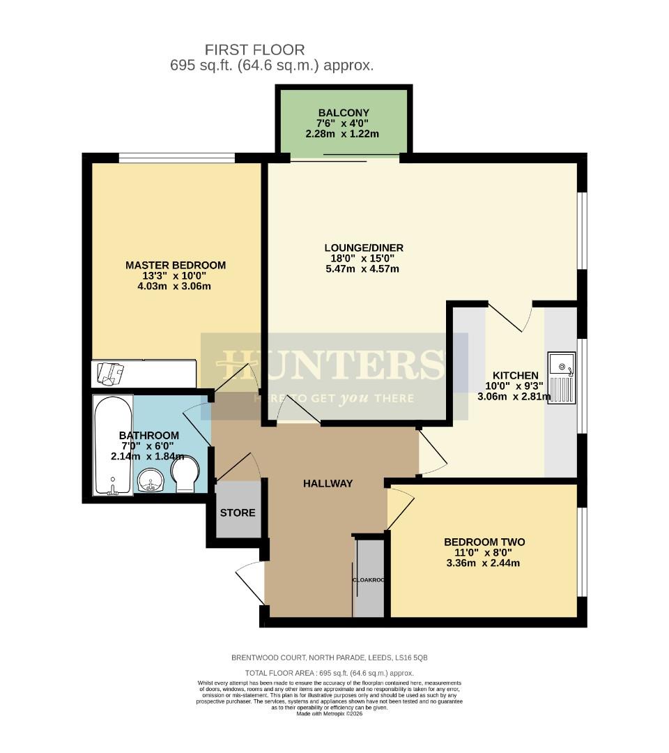 9, Brentwood Court, Leeds floorplan