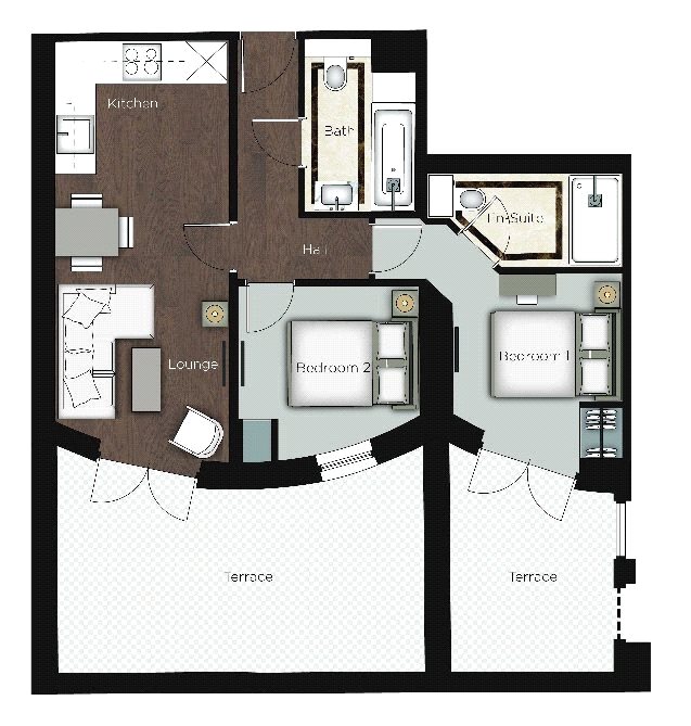 2 Bedrooms Flat to rent in Kensington Gardens Square, London W2