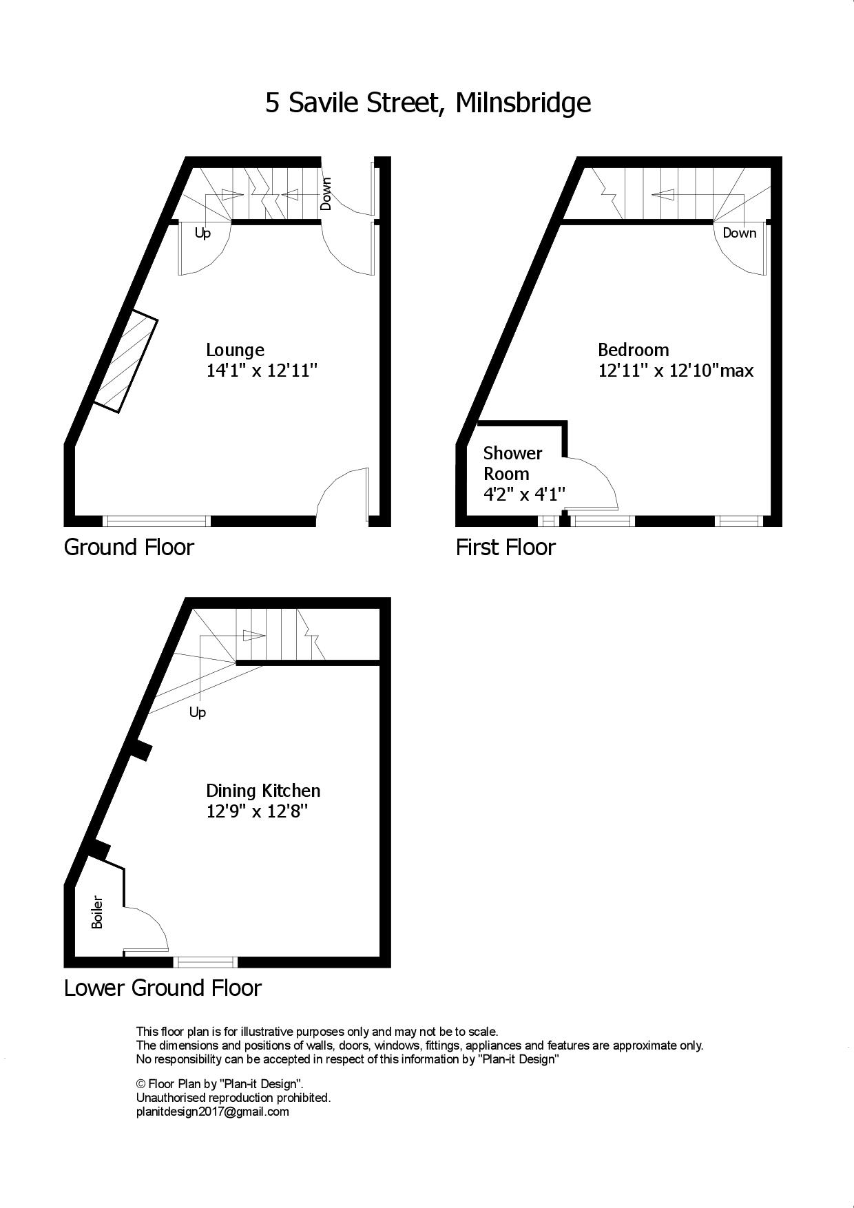 5, Savile Street, Huddersfield floorplan