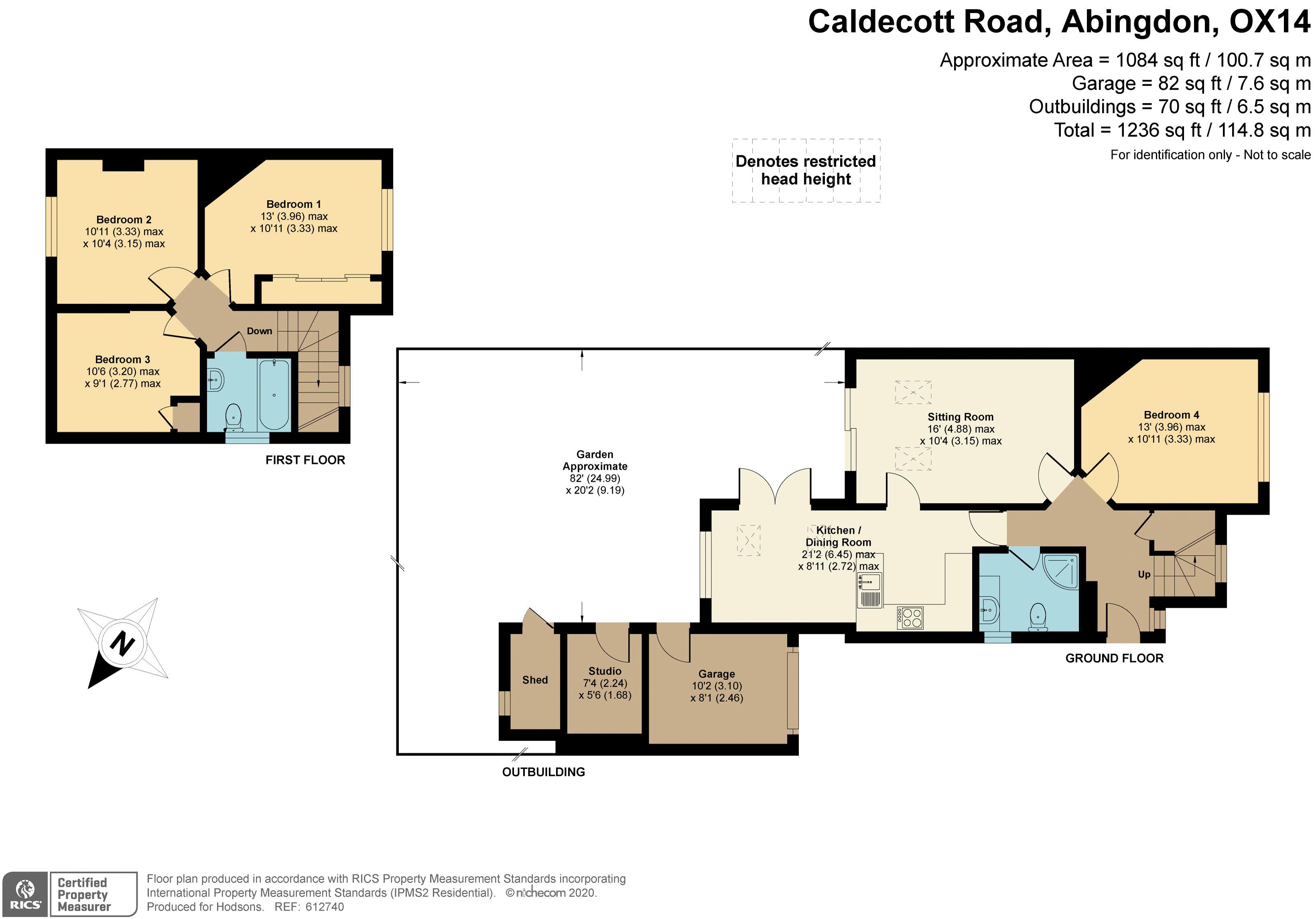 Caldecott Road, Abingdon OX14, 3 bedroom semidetached house for sale