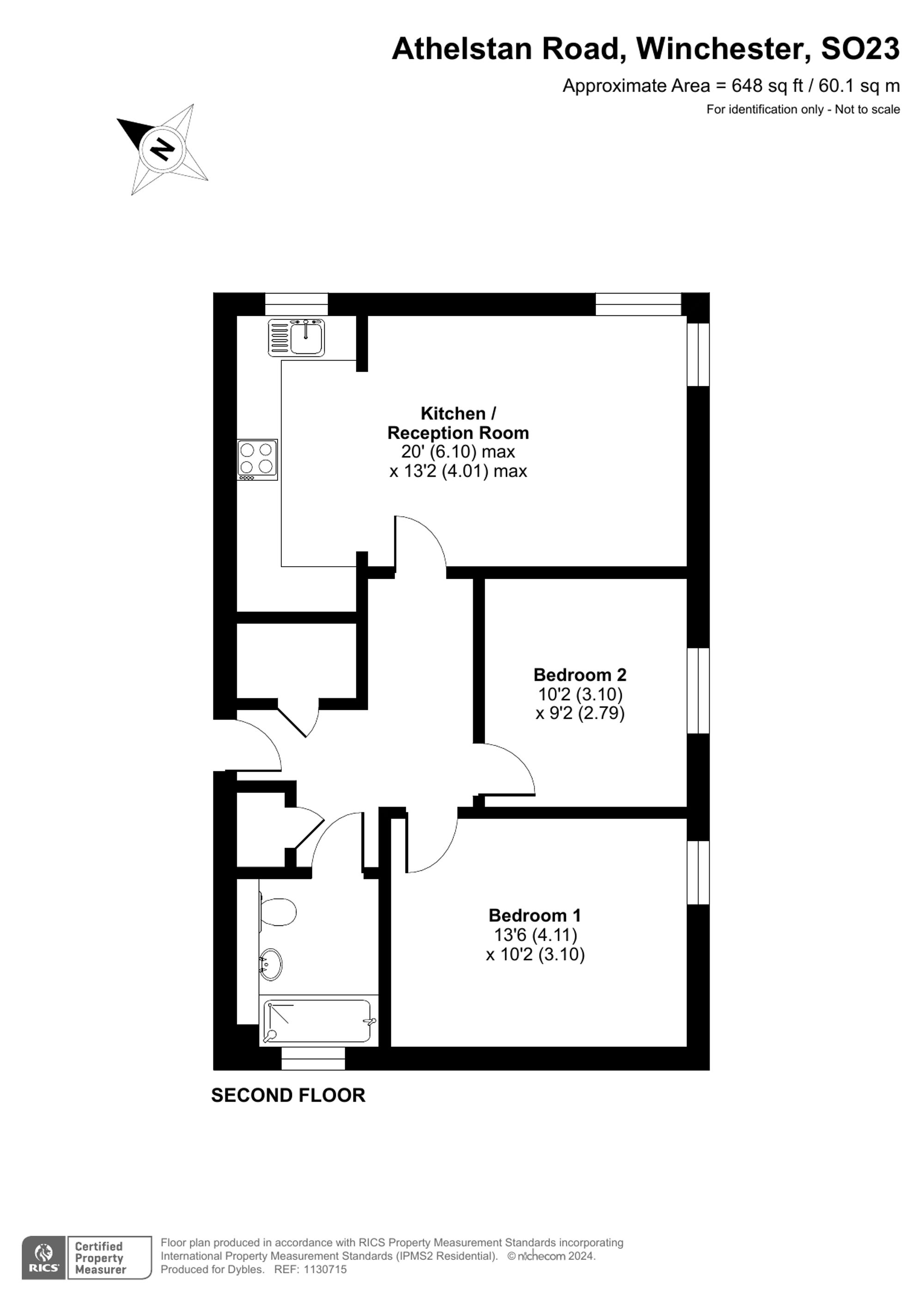Flat 6, Sycamore House Athelstan Road, Winchester floorplan