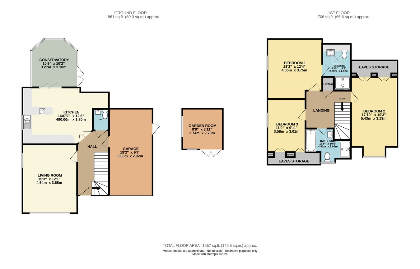 1a, Merley Gardens, Wimborne floorplan