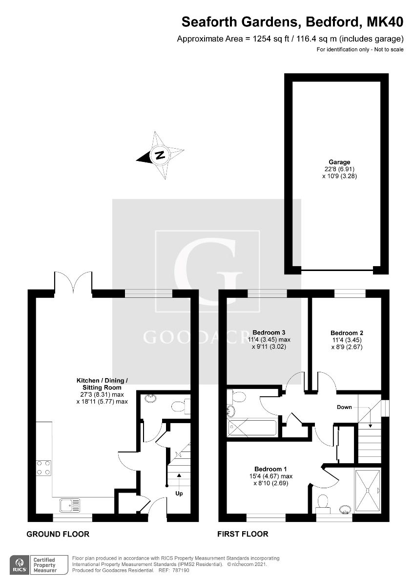 Seaforth Gardens, Bedford MK40, 3 bedroom detached house for sale