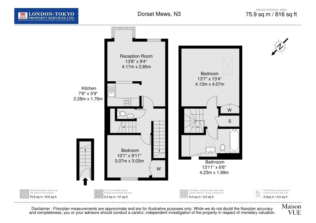 Dorset Mews, London floorplan