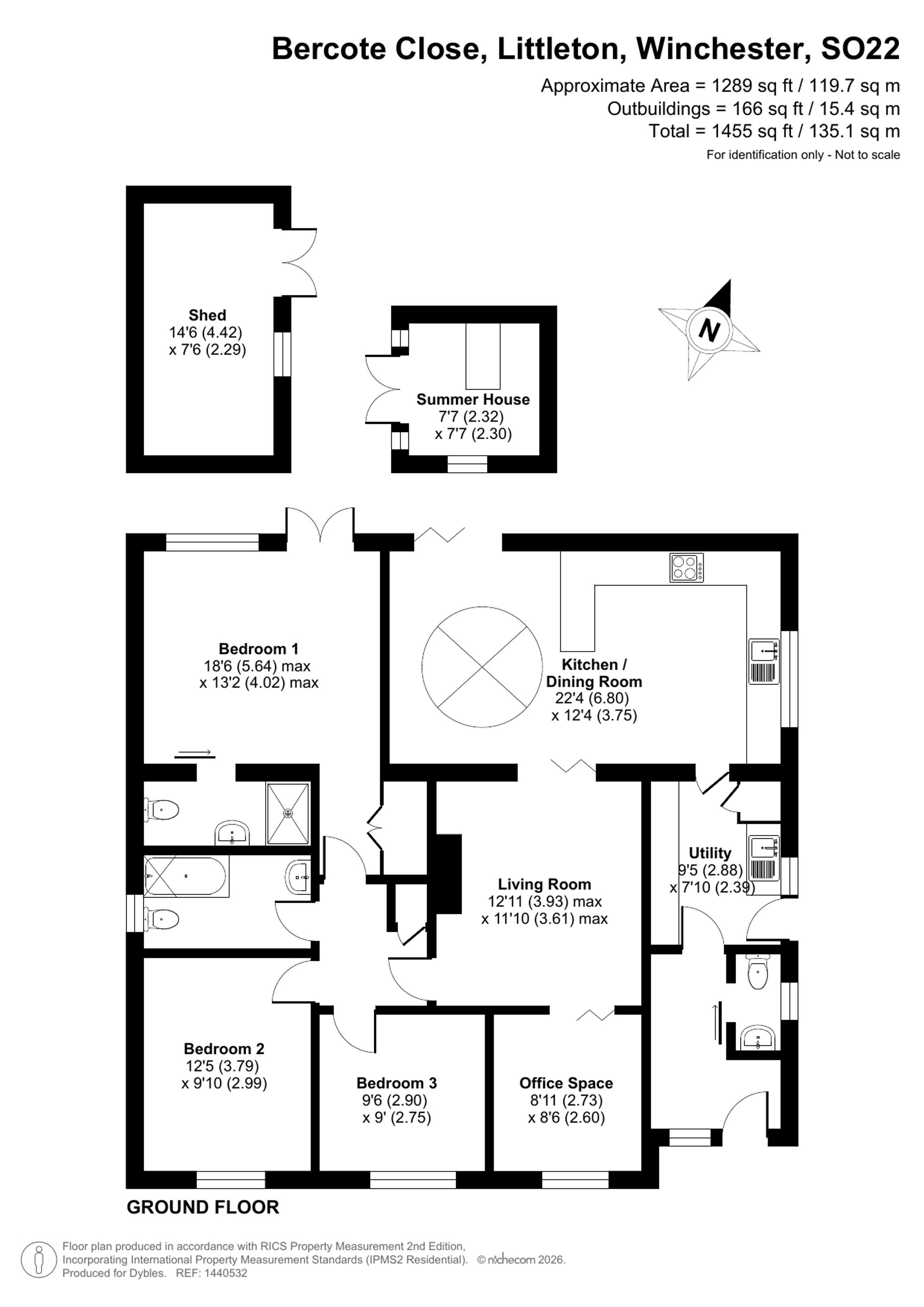 2 Bercote Close, Winchester floorplan