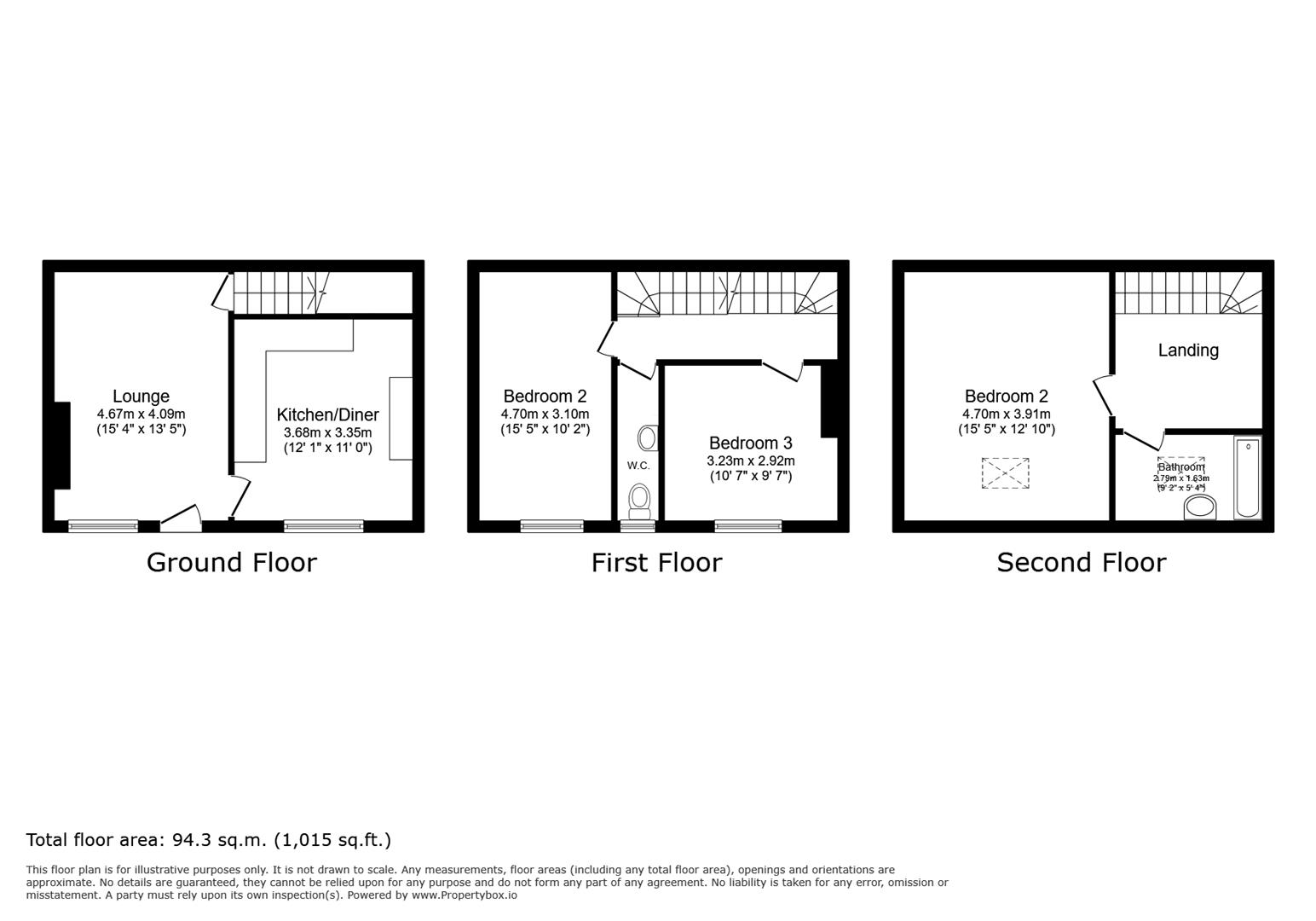 98, Westcroft Road, Bradford floorplan