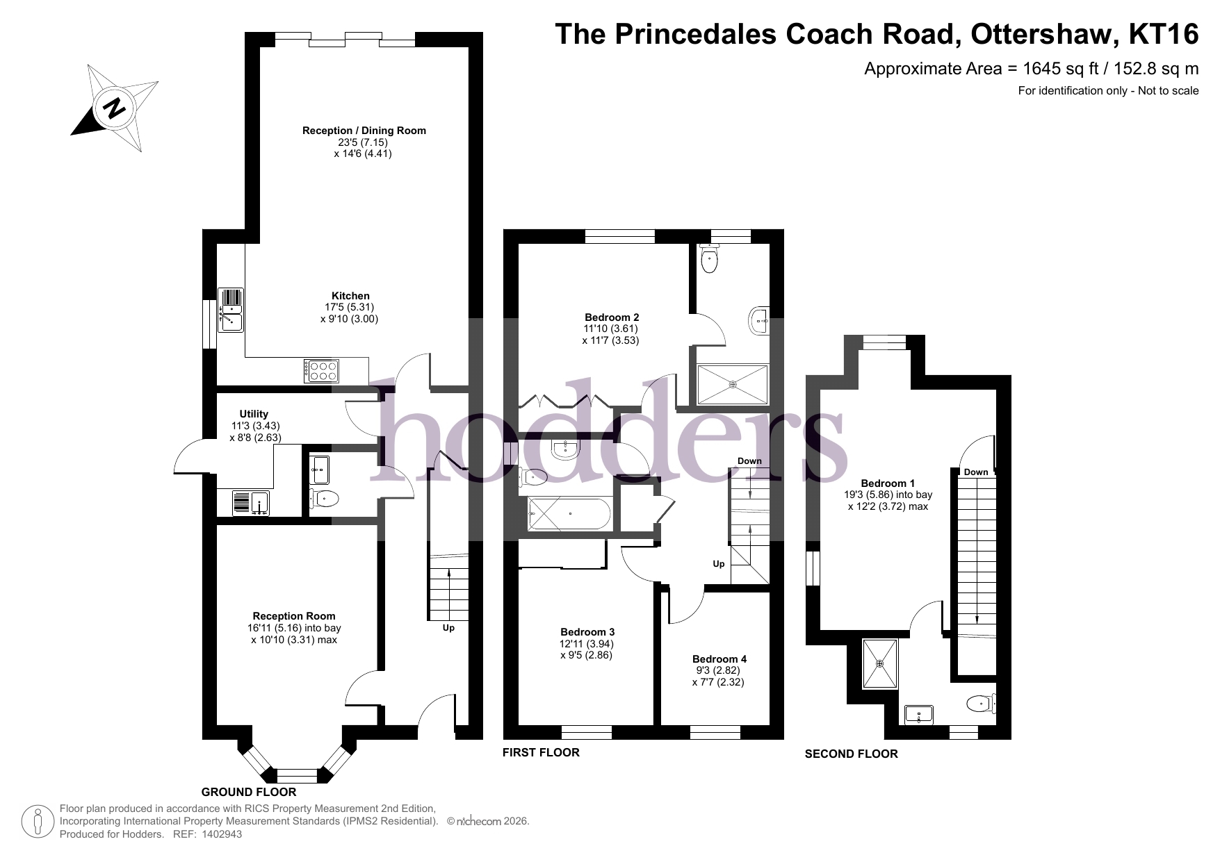 3, The Princedales, Ottershaw floorplan