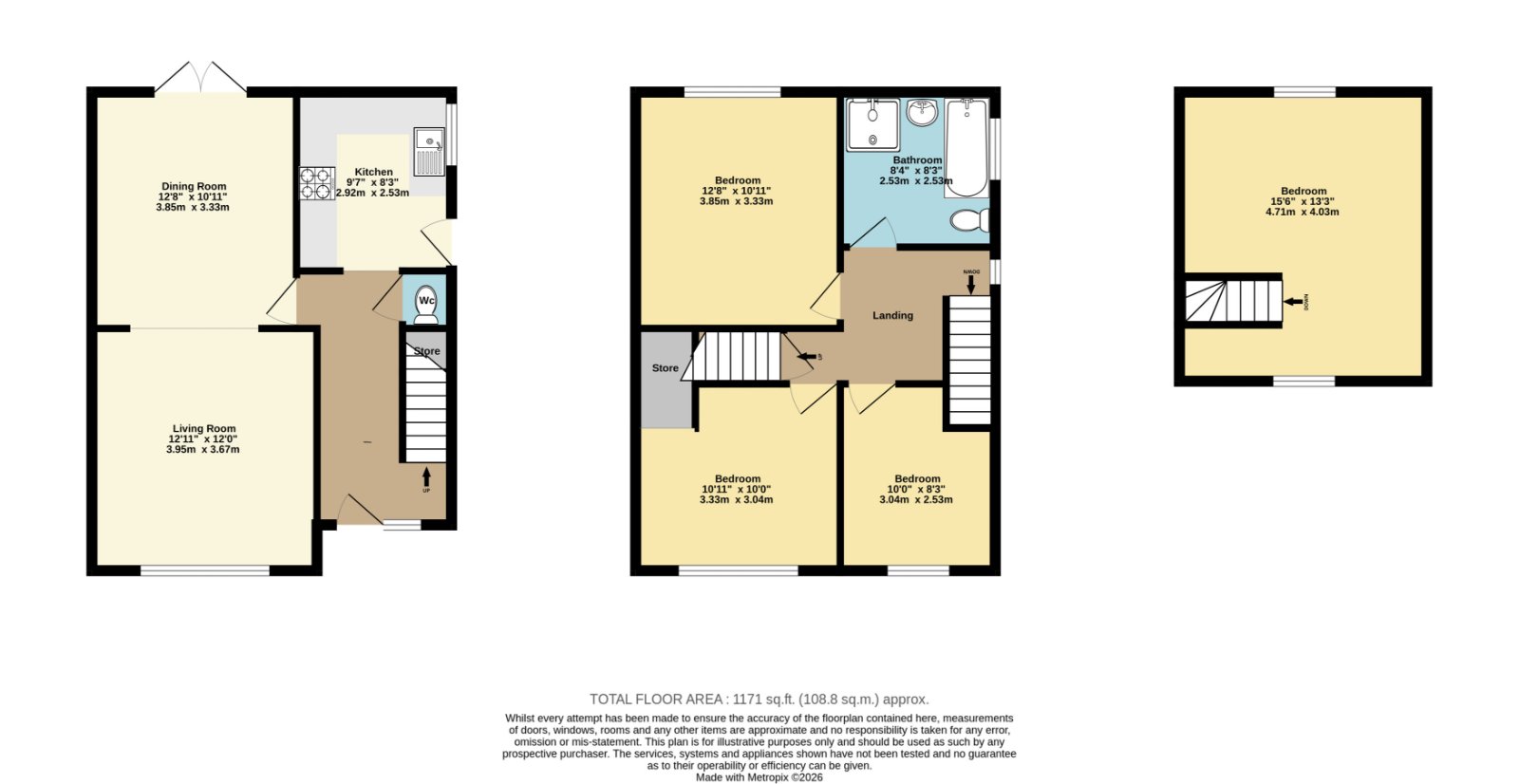 1, Oakdene Road, Kent floorplan