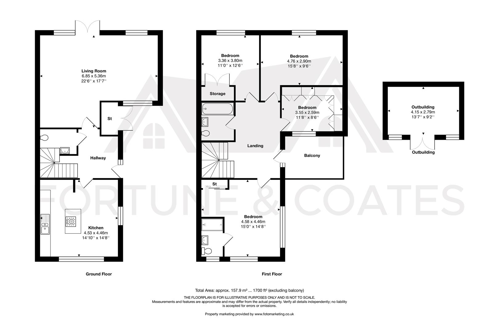 21, Round House Way, Harlow floorplan