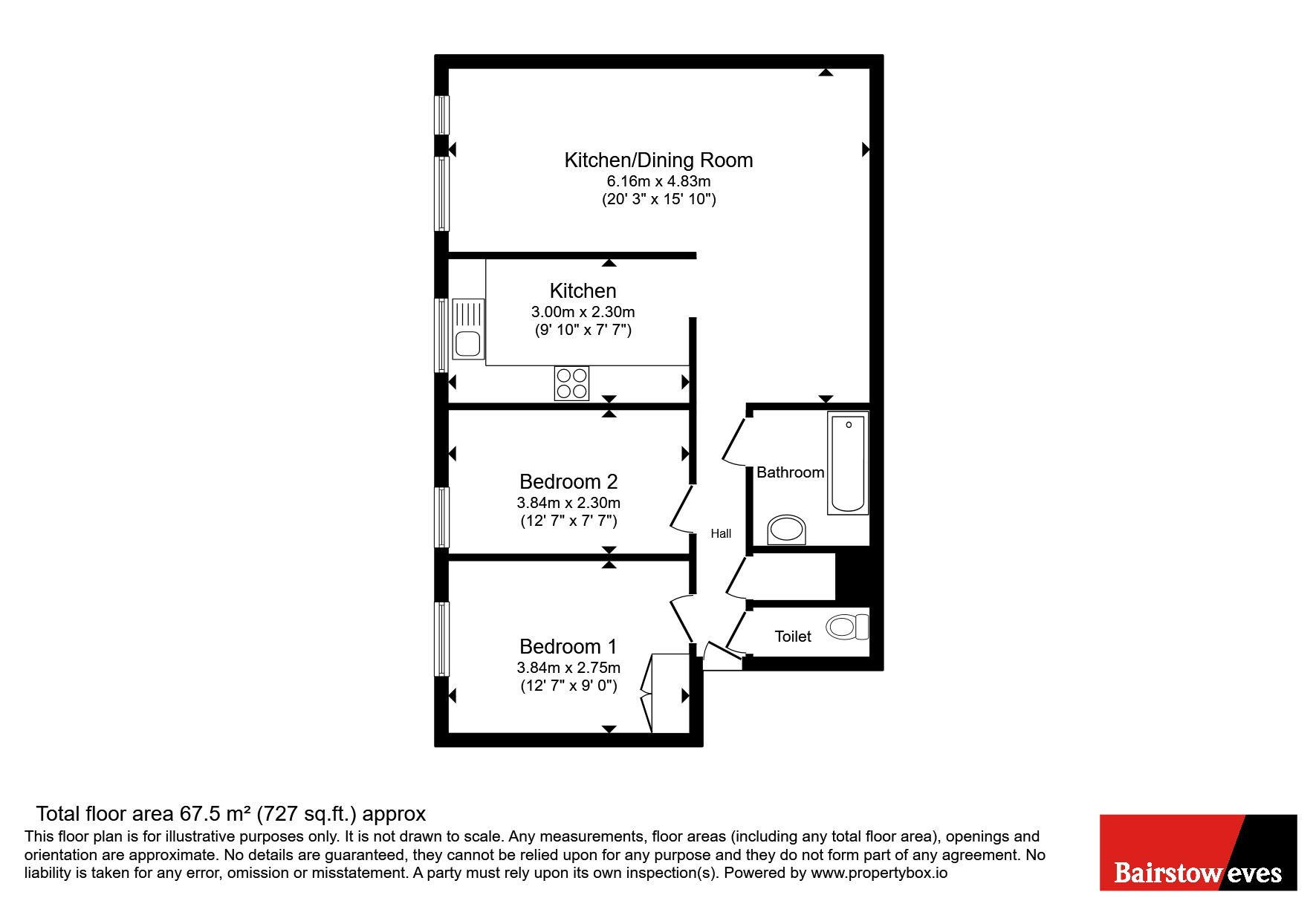 Flat 1, Acer Lodge, 75, Torrington Park, London floorplan