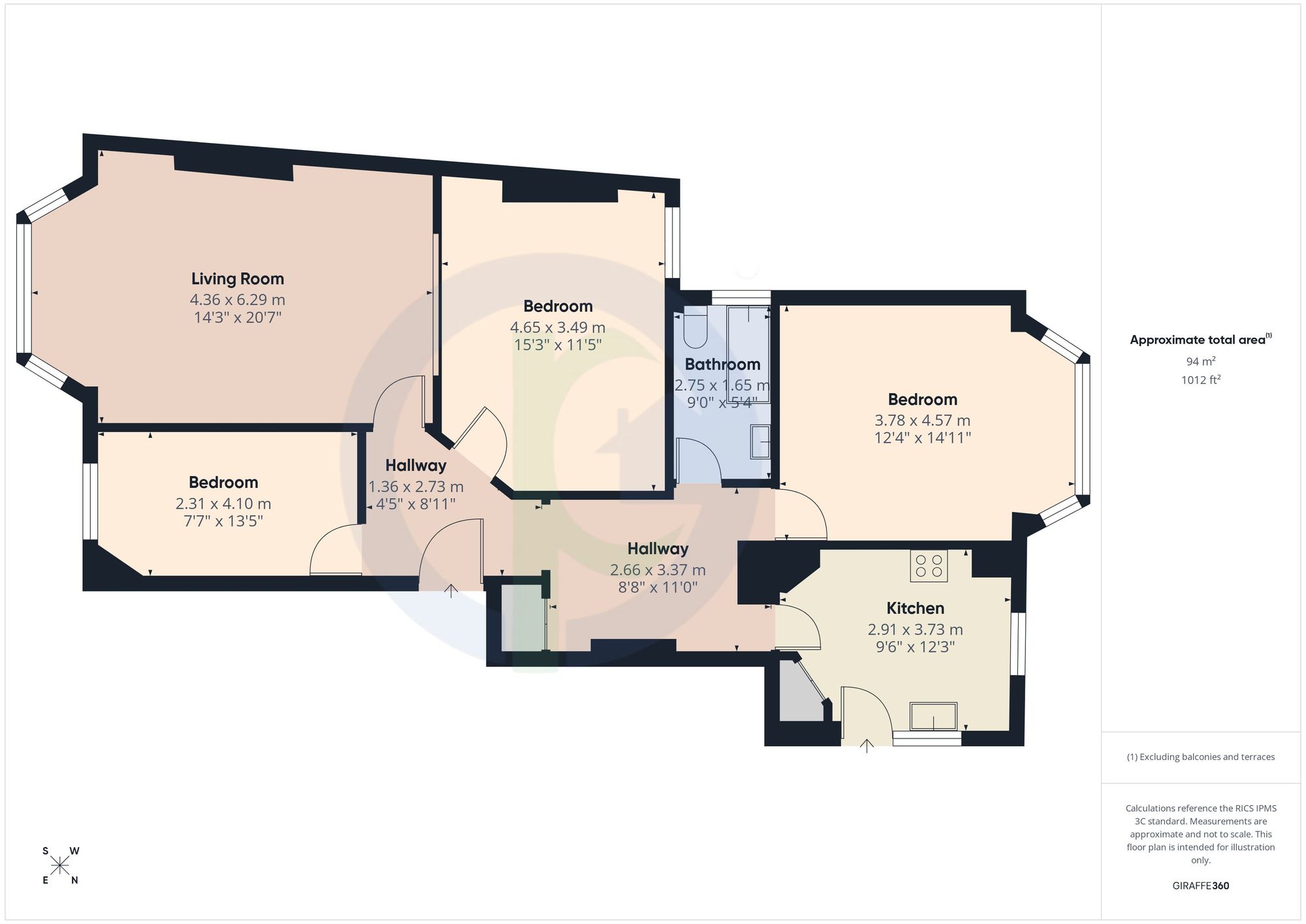 5 Kenton Court Kenton Road, Harrow floorplan