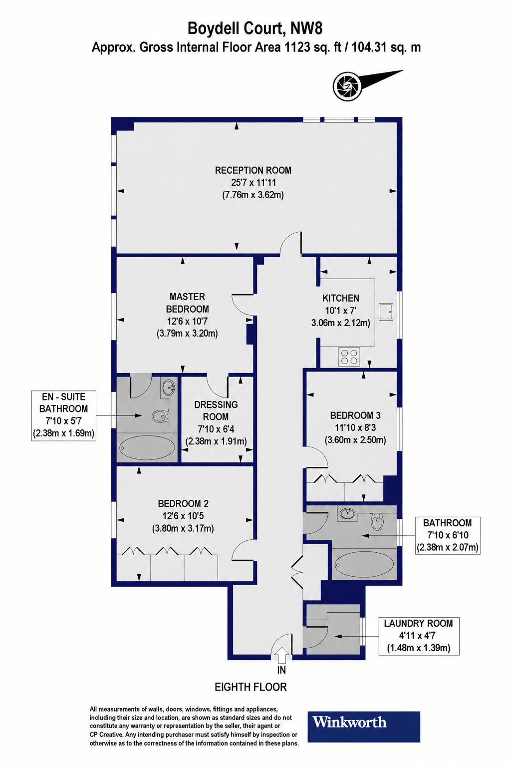 81, Boydell Court, St John's Wood floorplan