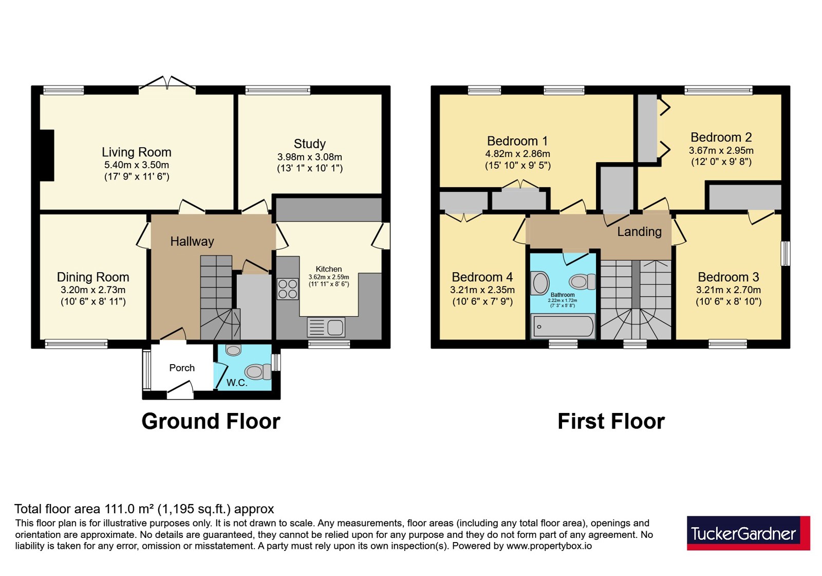16, Illingworth Way, Cambridge floorplan