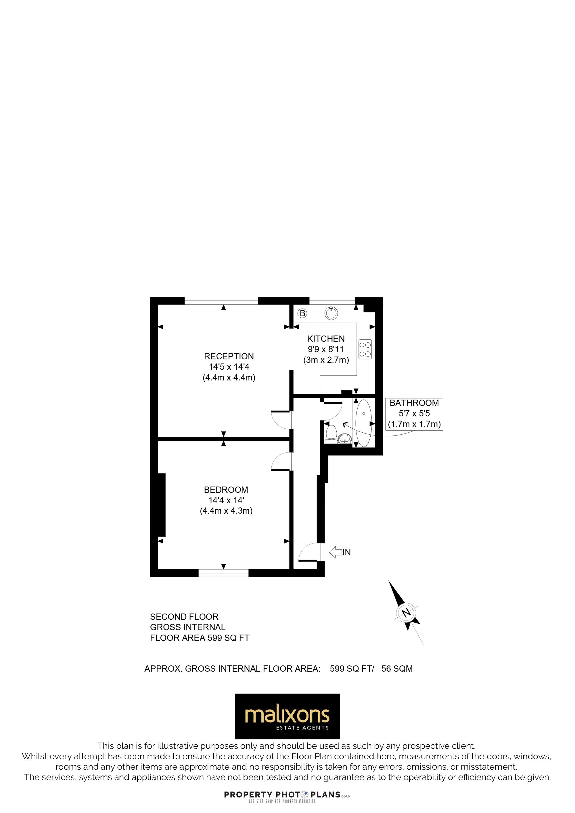 Flat 4, 6 St. Mary's Road, London floorplan