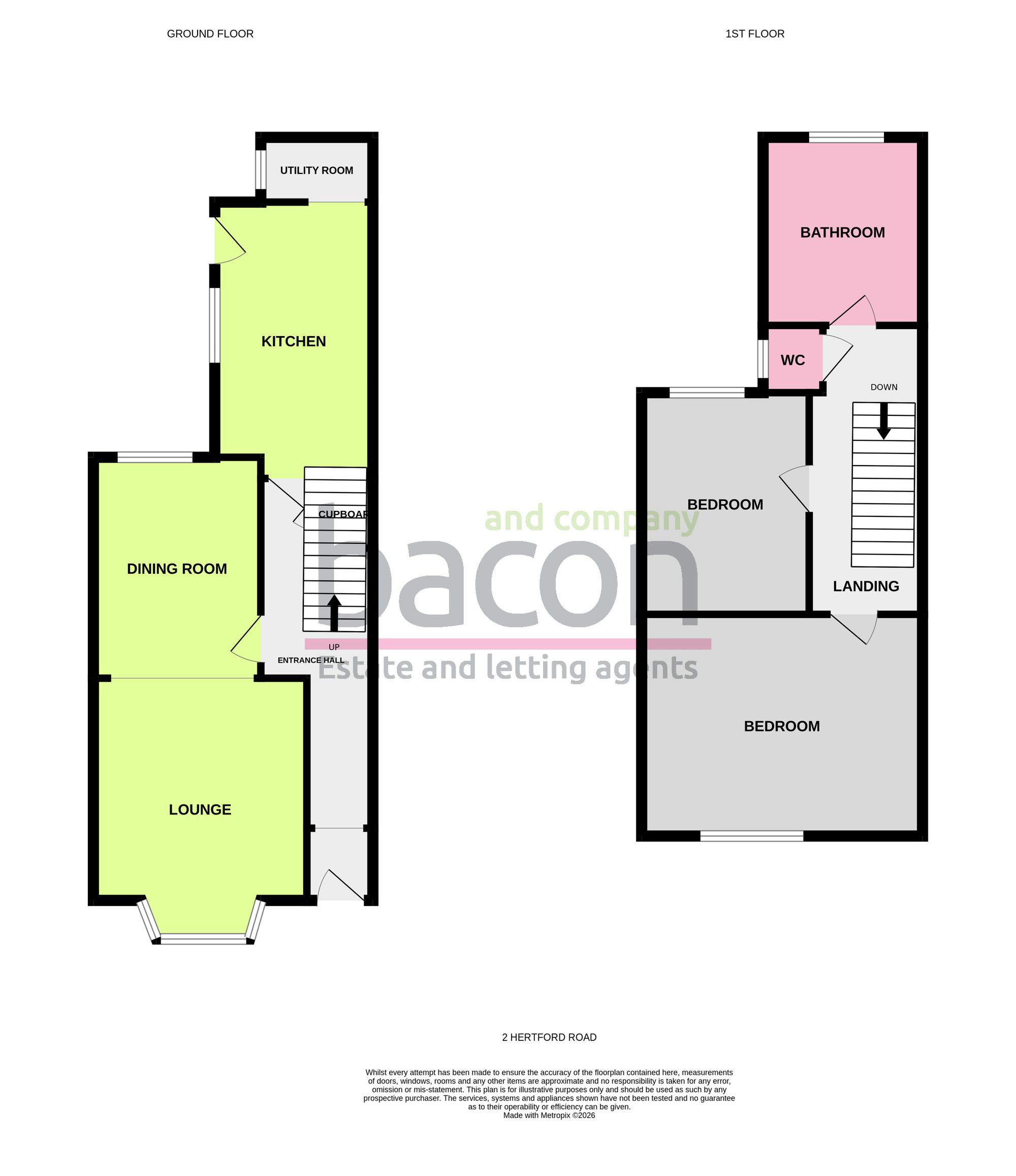 2 Hertford Road, Worthing floorplan