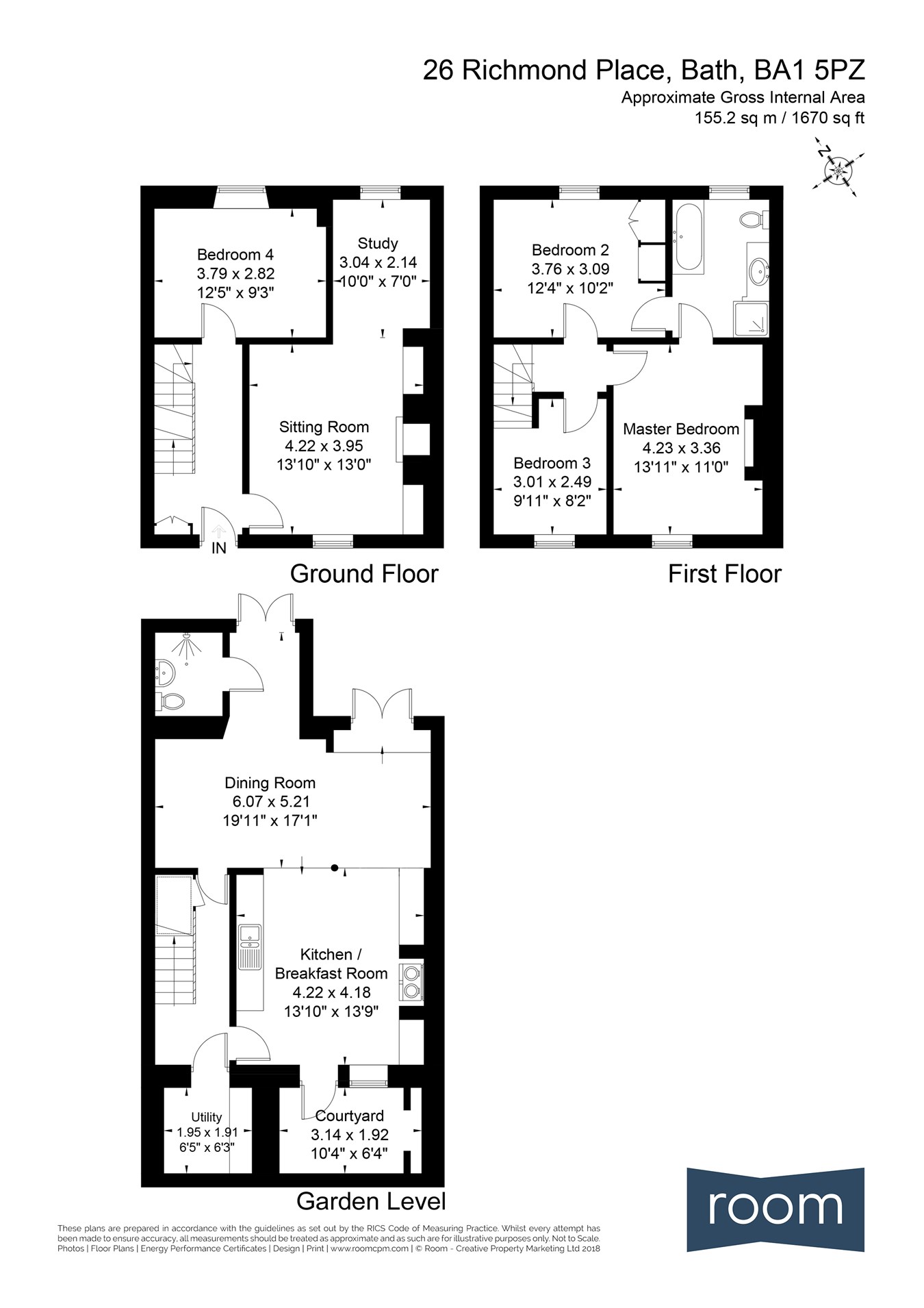 4 Bedrooms Terraced house for sale in Richmond Place, Bath BA1