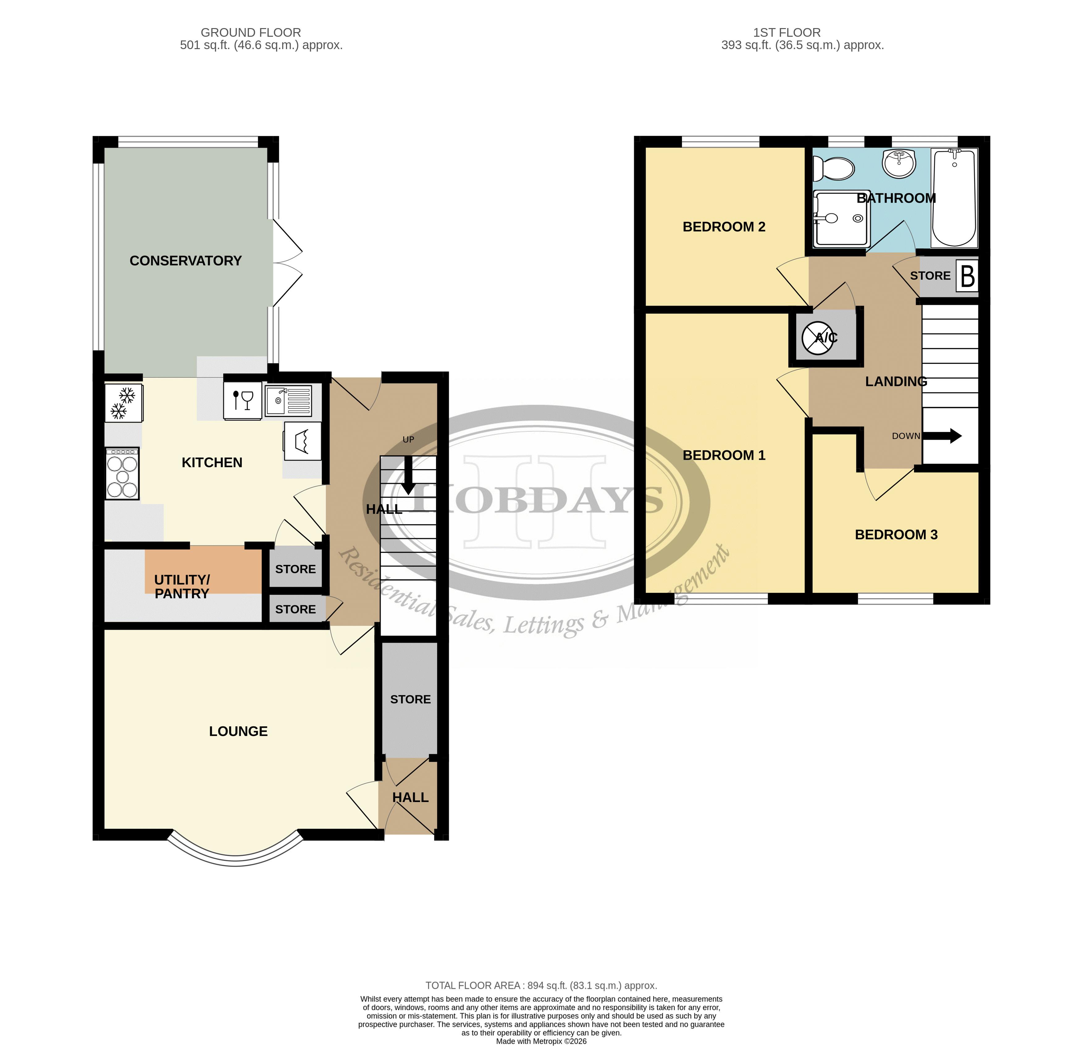 87, Kimptons Mead, Potters Bar floorplan