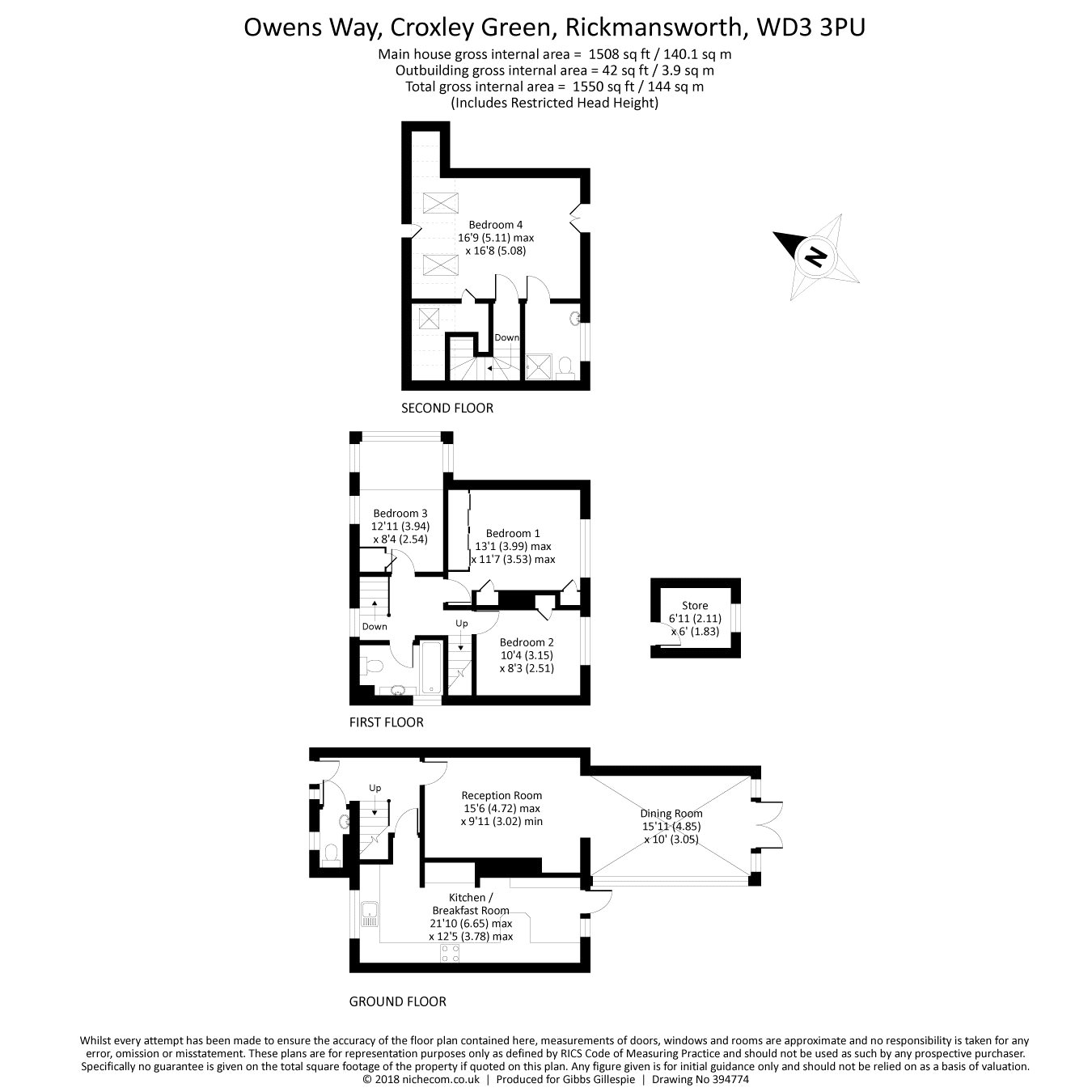 4 Bedrooms End terrace house for sale in Owens Way, Croxley Green, Rickmansworth, Hertfordshire WD3