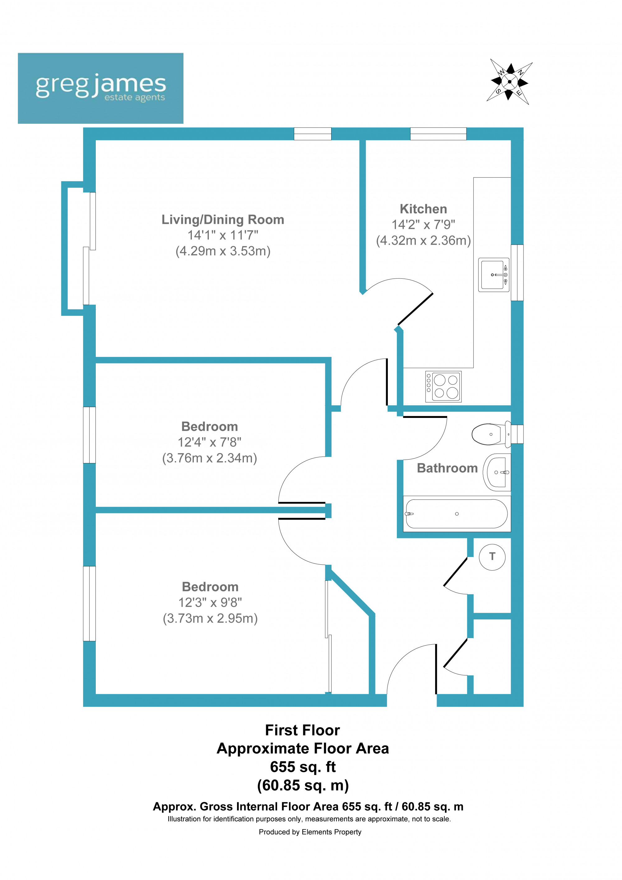 8, Collingwood, Farnborough floorplan
