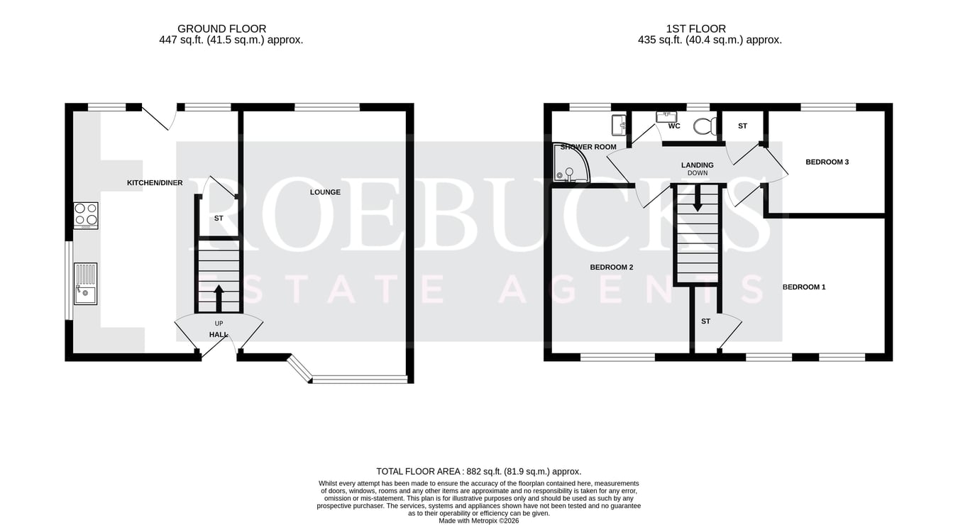 16, Queens Drive, Barnsley floorplan