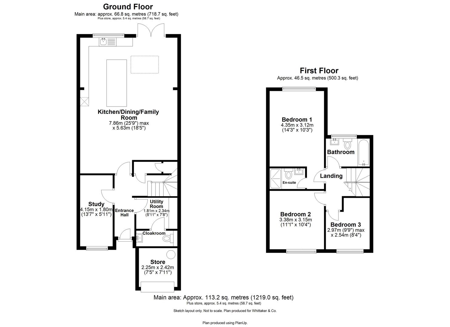 1, Wells Close, Harpenden floorplan