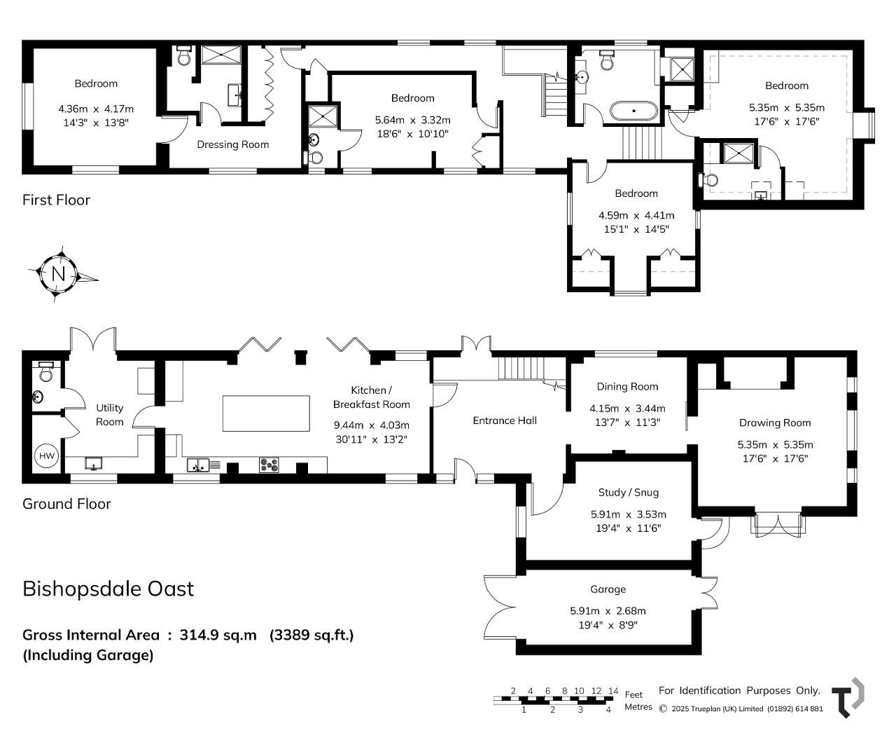 Bishopsdale Oast, Off Cranbrook Road, Biddenden floorplan