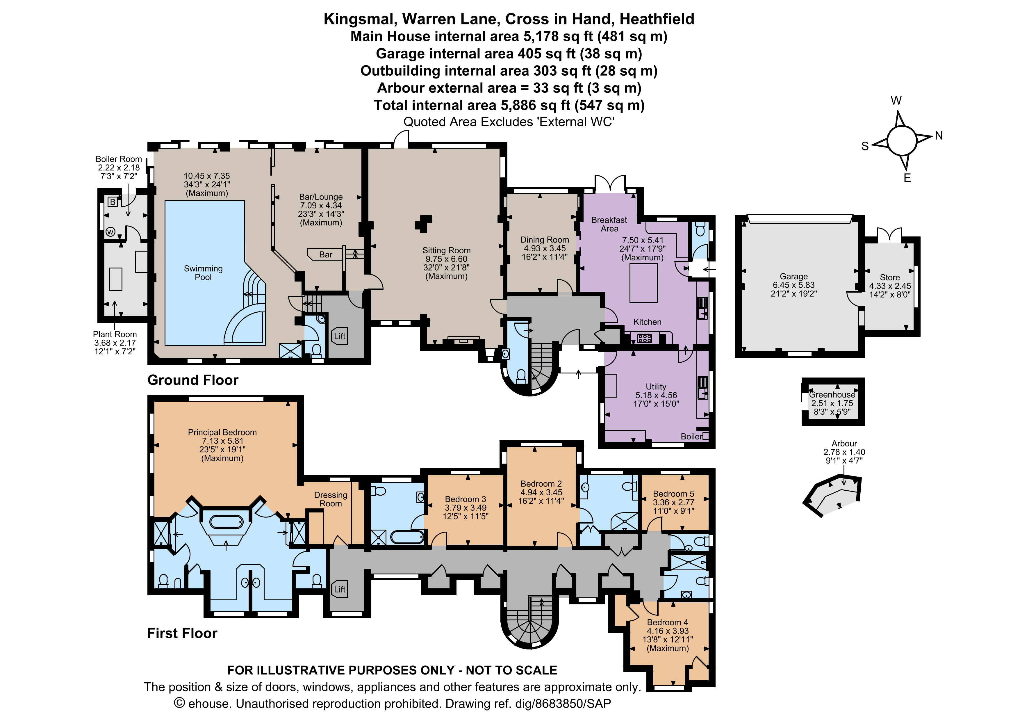 Kingsmal,, Warren Lane, Heathfield floorplan