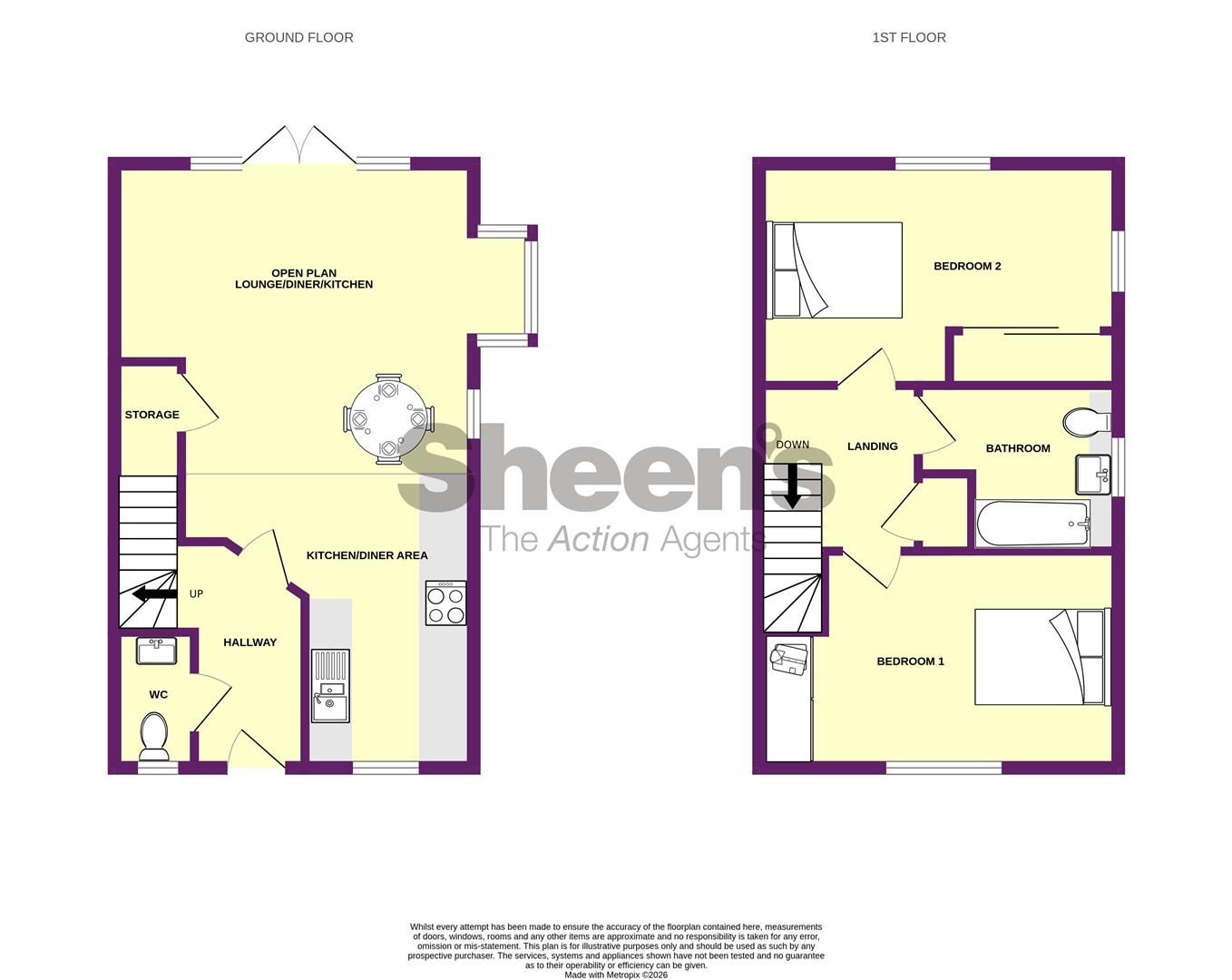 1, Millers Green, Weeley Heath floorplan