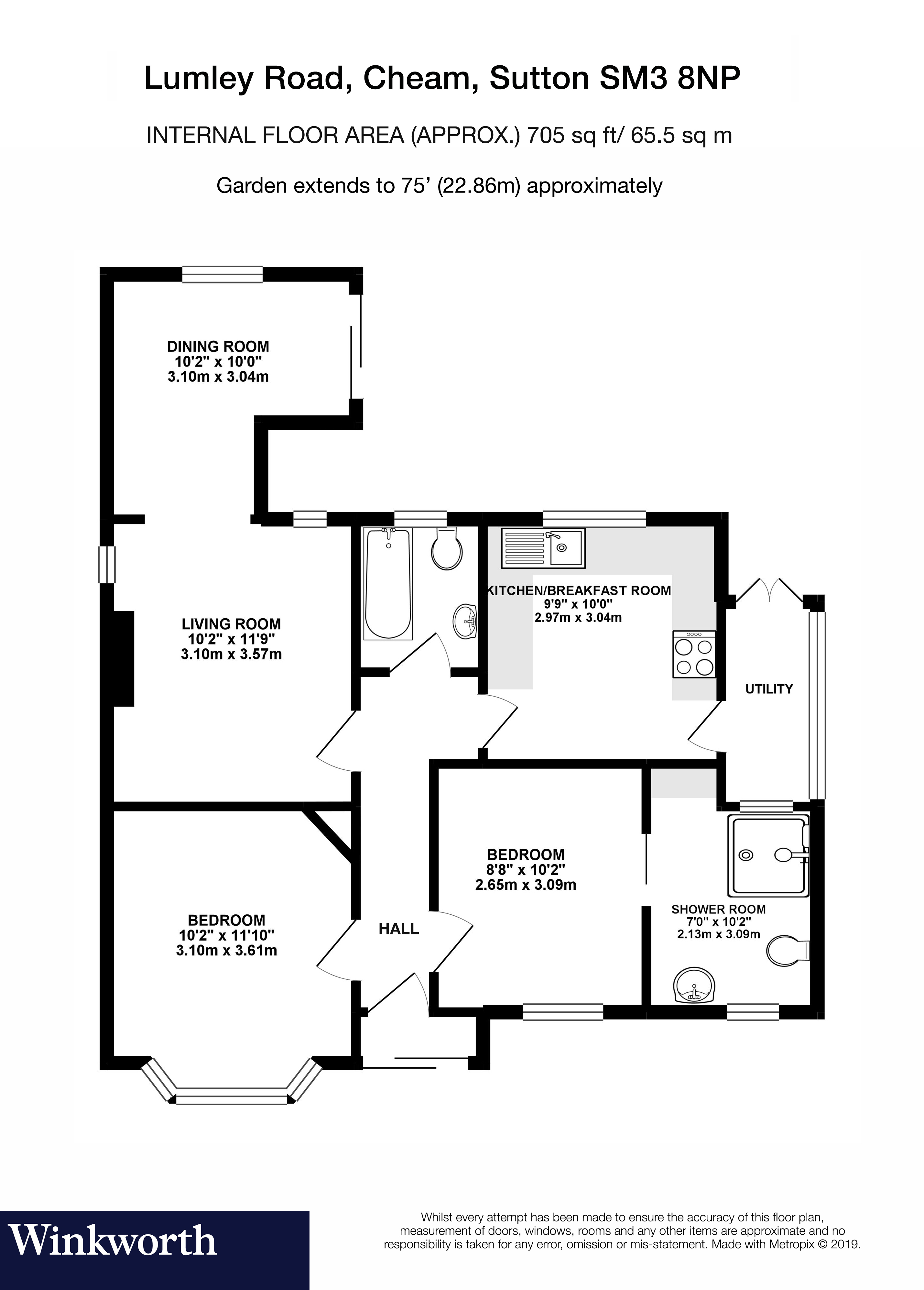 2 Bedrooms Detached bungalow for sale in Lumley Road, Cheam, Sutton SM3