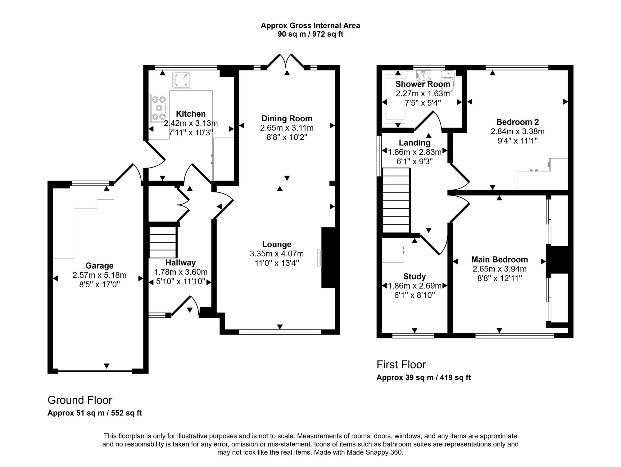 22 Elnup Avenue, Wigan floorplan