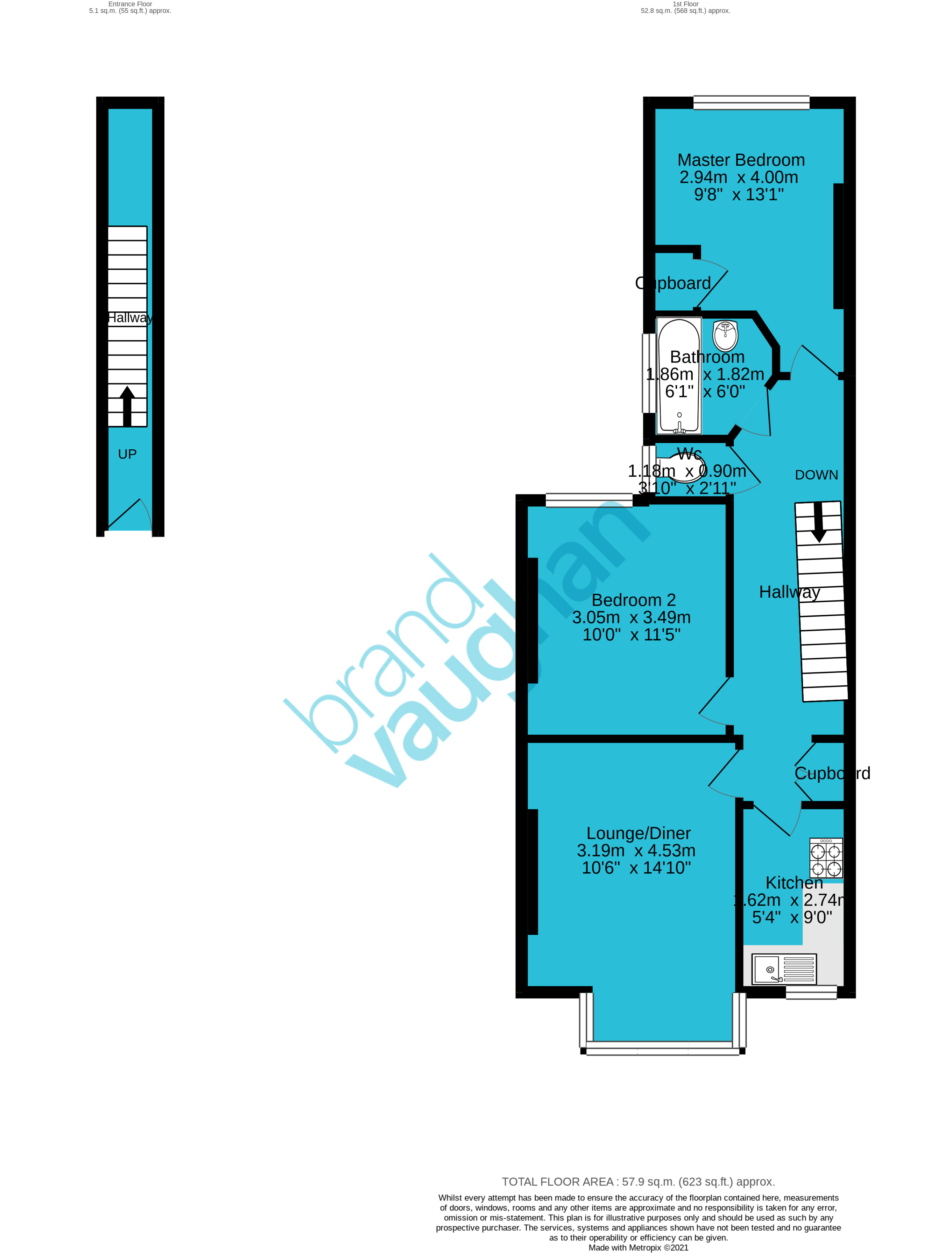 Matlock Road, Brighton BN1, 2 bedroom flat for sale 58525152