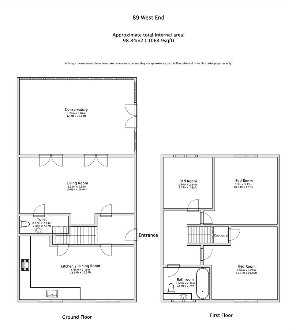 89, West End, Kemsing floorplan