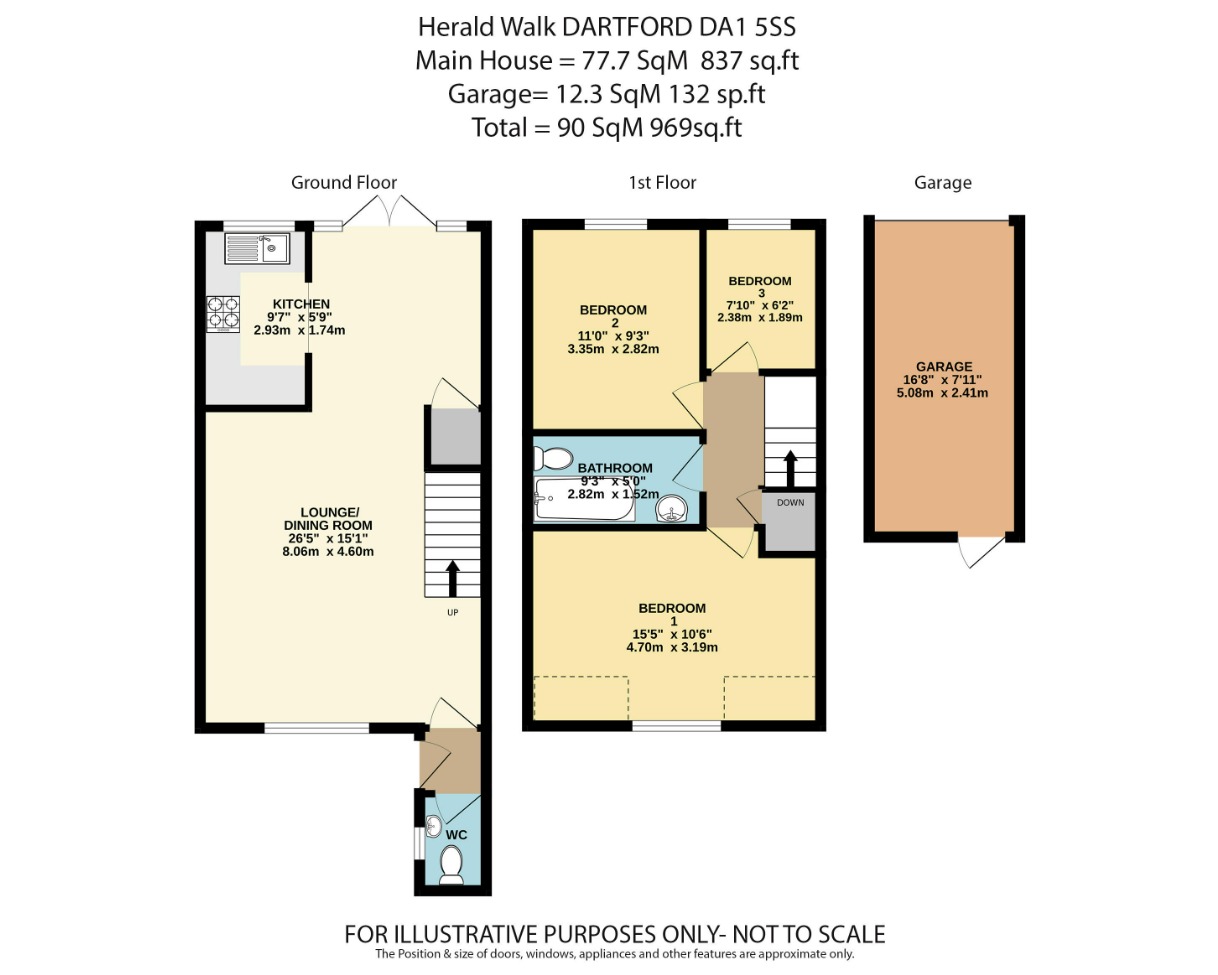 74, Herald Walk, Dartford floorplan